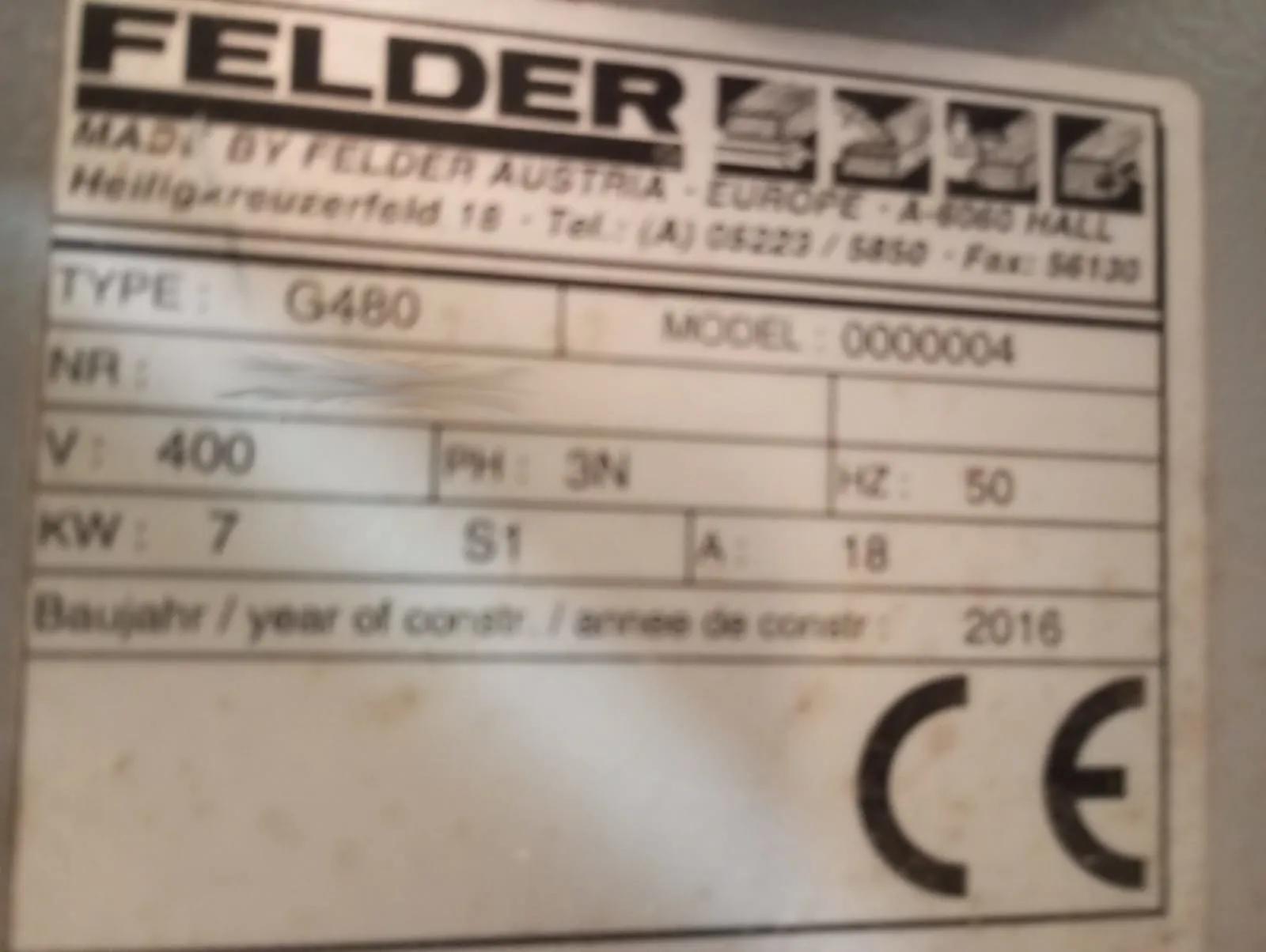 Gebruikt Felder G480 I Kantenbanden
