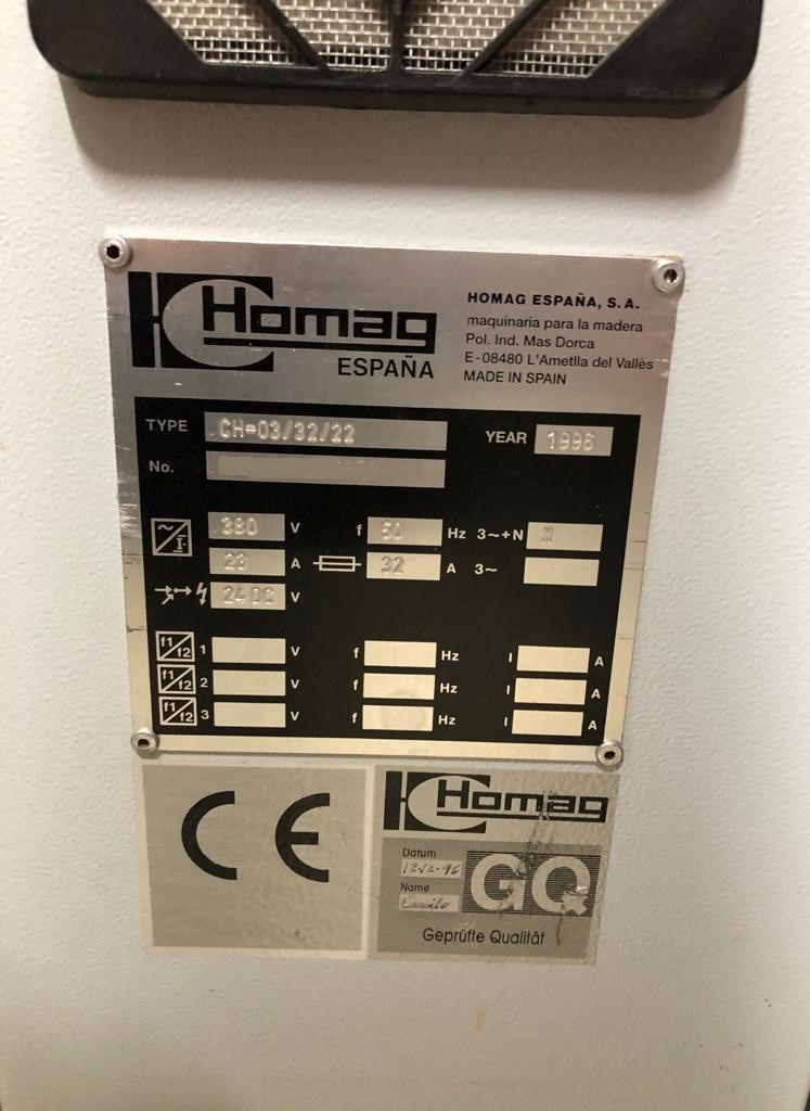 Usado Homag ESPANA CH03 - Sierra de Panel - 1996