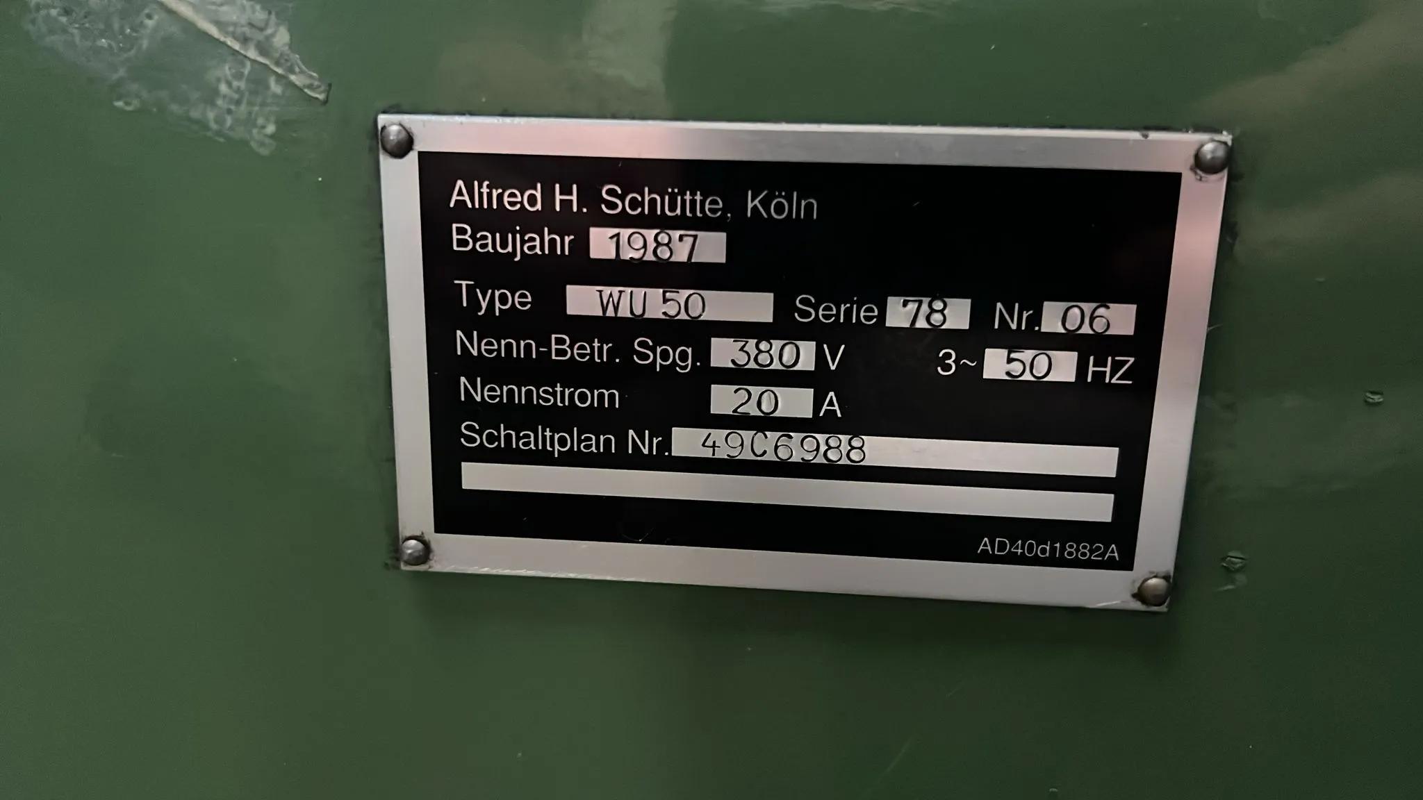 Usado Máquina de afilado de herramientas Schutte WU 50 I