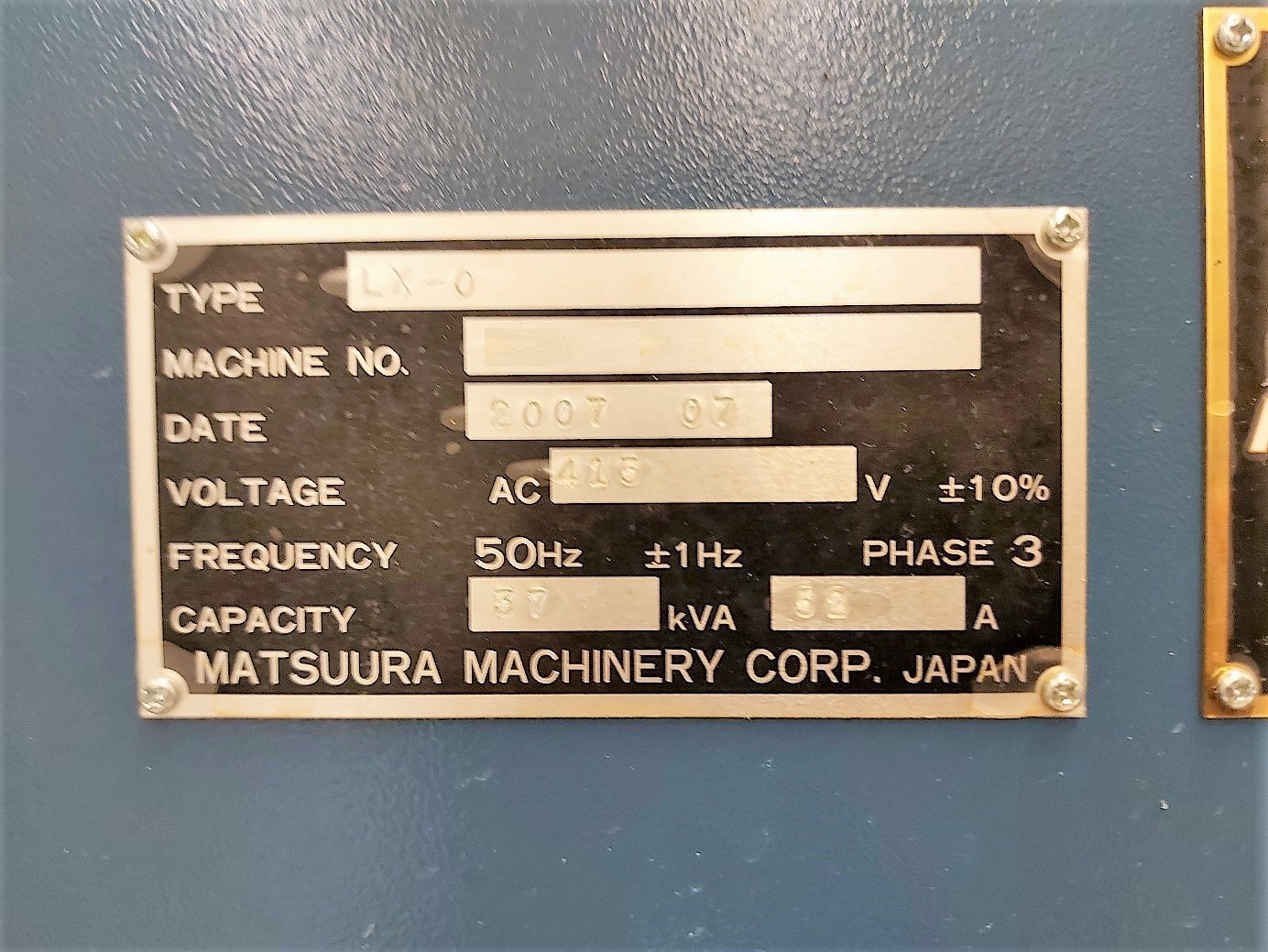 Gebruikt Matsuura LX 0 - CNC Verticale machine - 2007