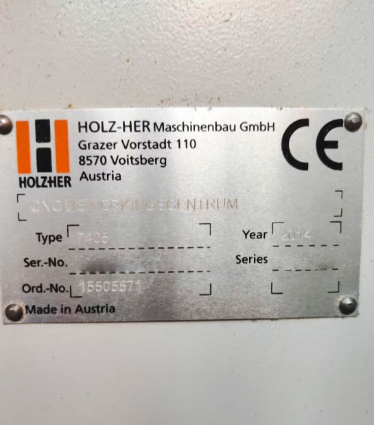 Used Holzher Evolution 7405 - CNC Machining Center - 2014