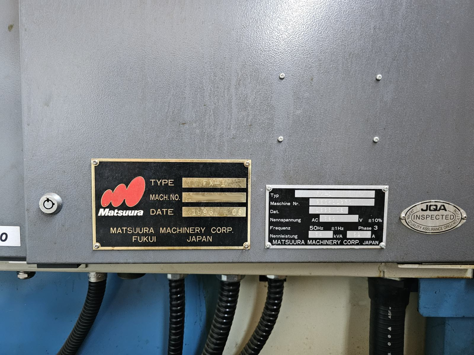 Used Matsuura FX-1 I Vertical Machining Center I 1996