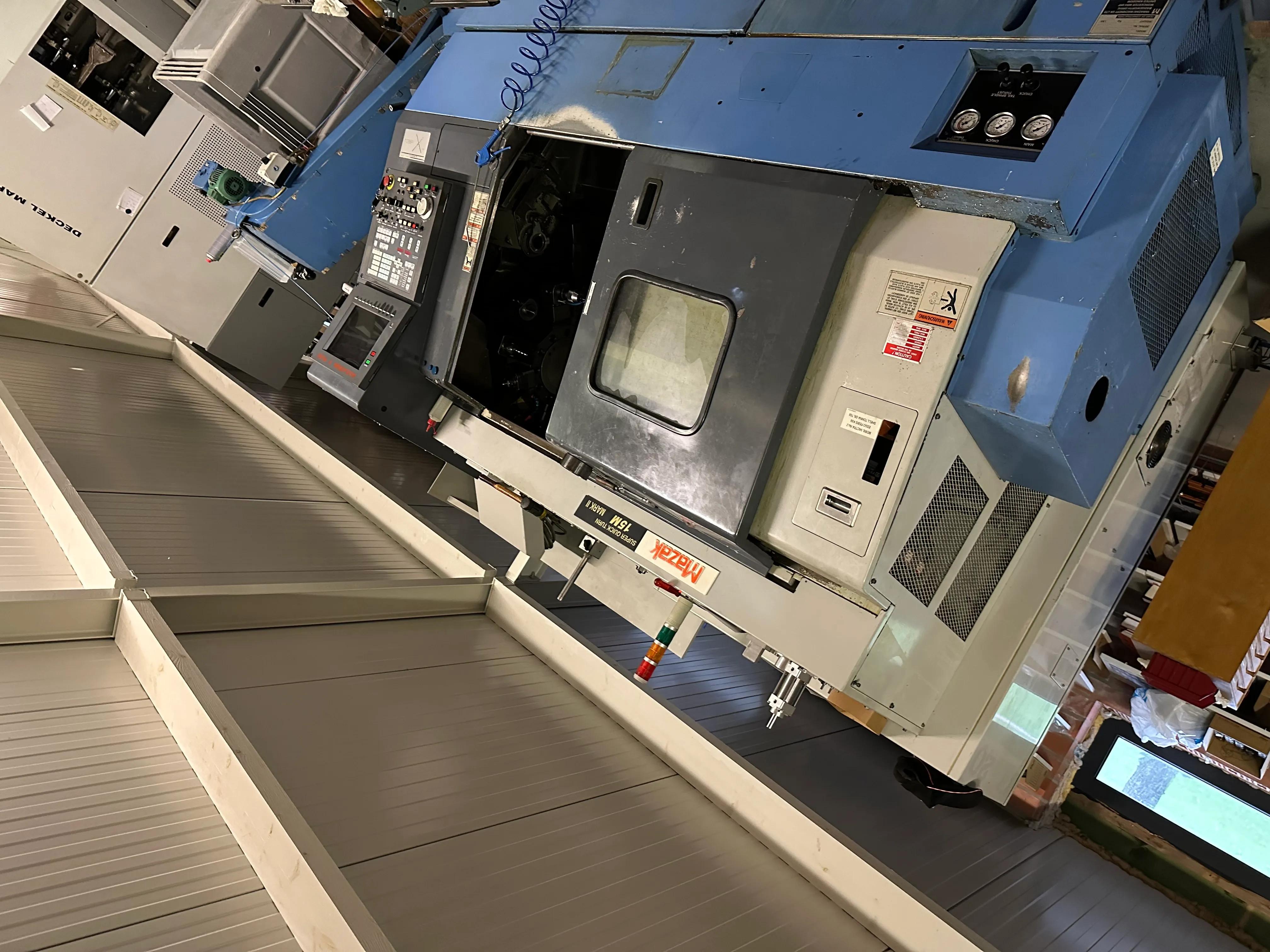 Used Mazak Super Quick Turn SQT 15M Mark II I CNC Lathe