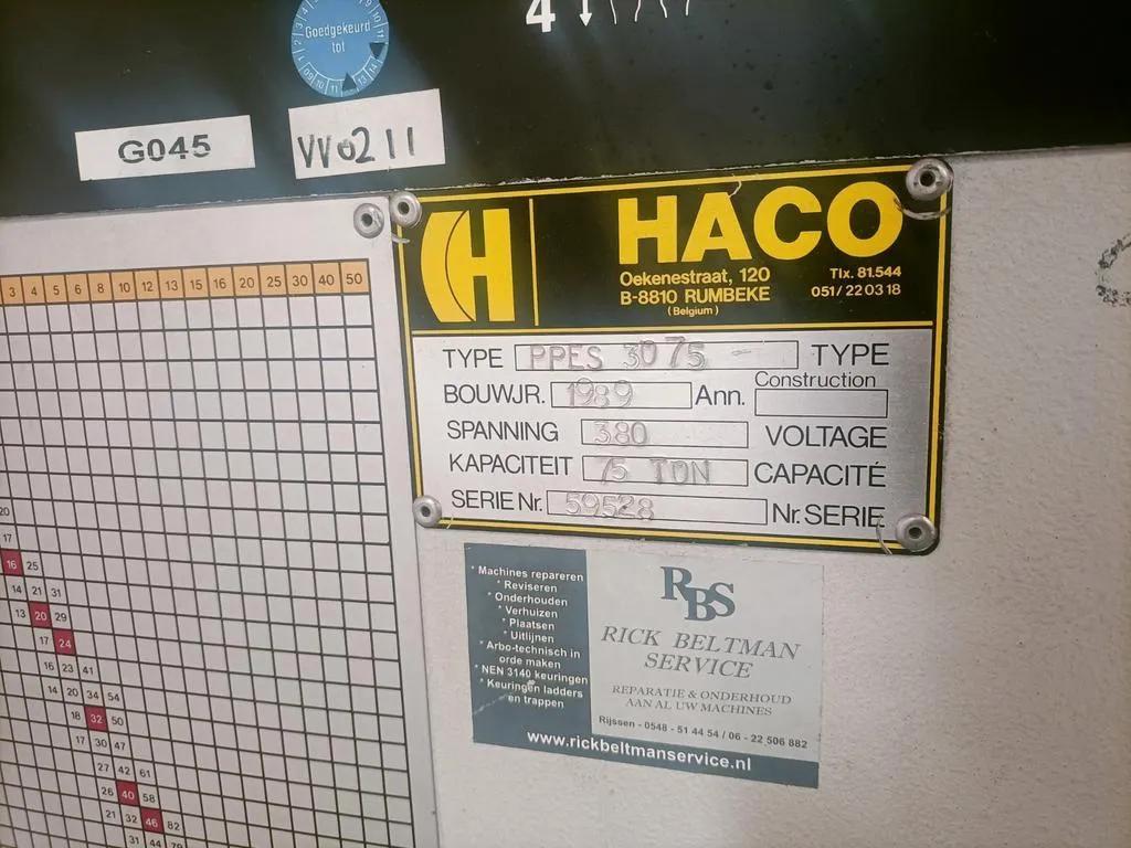 Gebruikt Haco PPES 3075 I Persbank