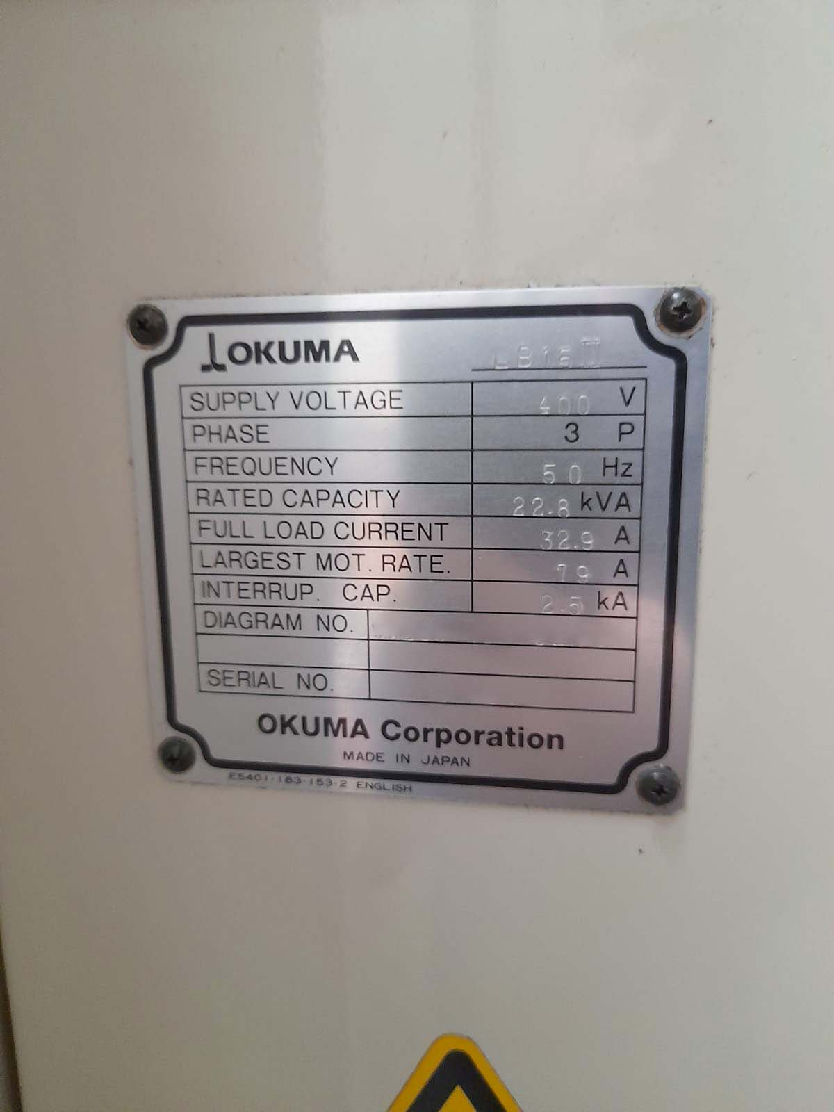 Used Okuma LB15 II-M - CNC Lathe - 1996