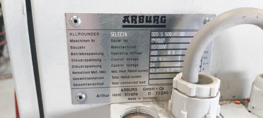 Used Arburg Allrounder 320 S 500-60 (Package X5) - Injection Moulding - 2000