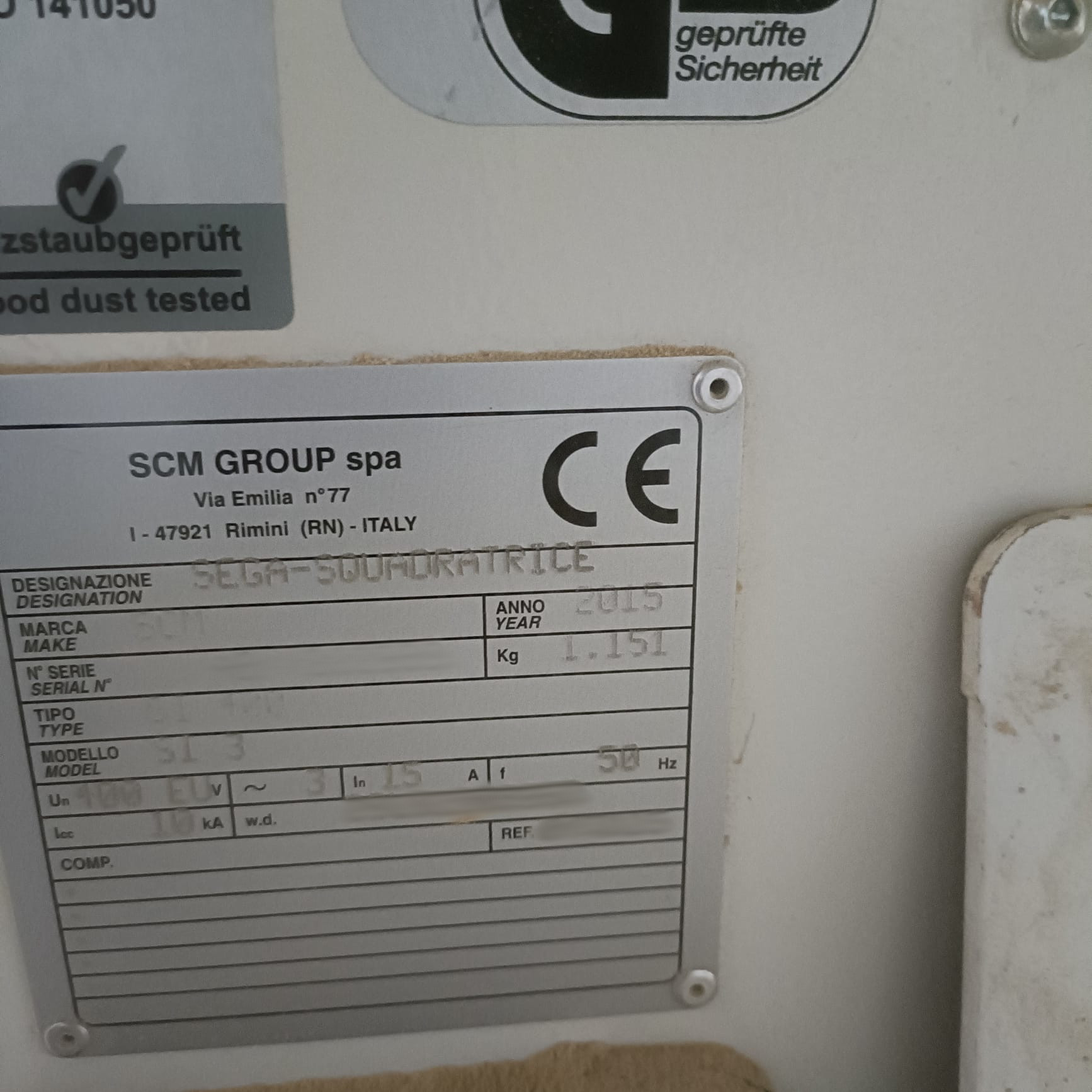 Used SCM Linvincibile SI 3 I Sliding Table Saw I 2015