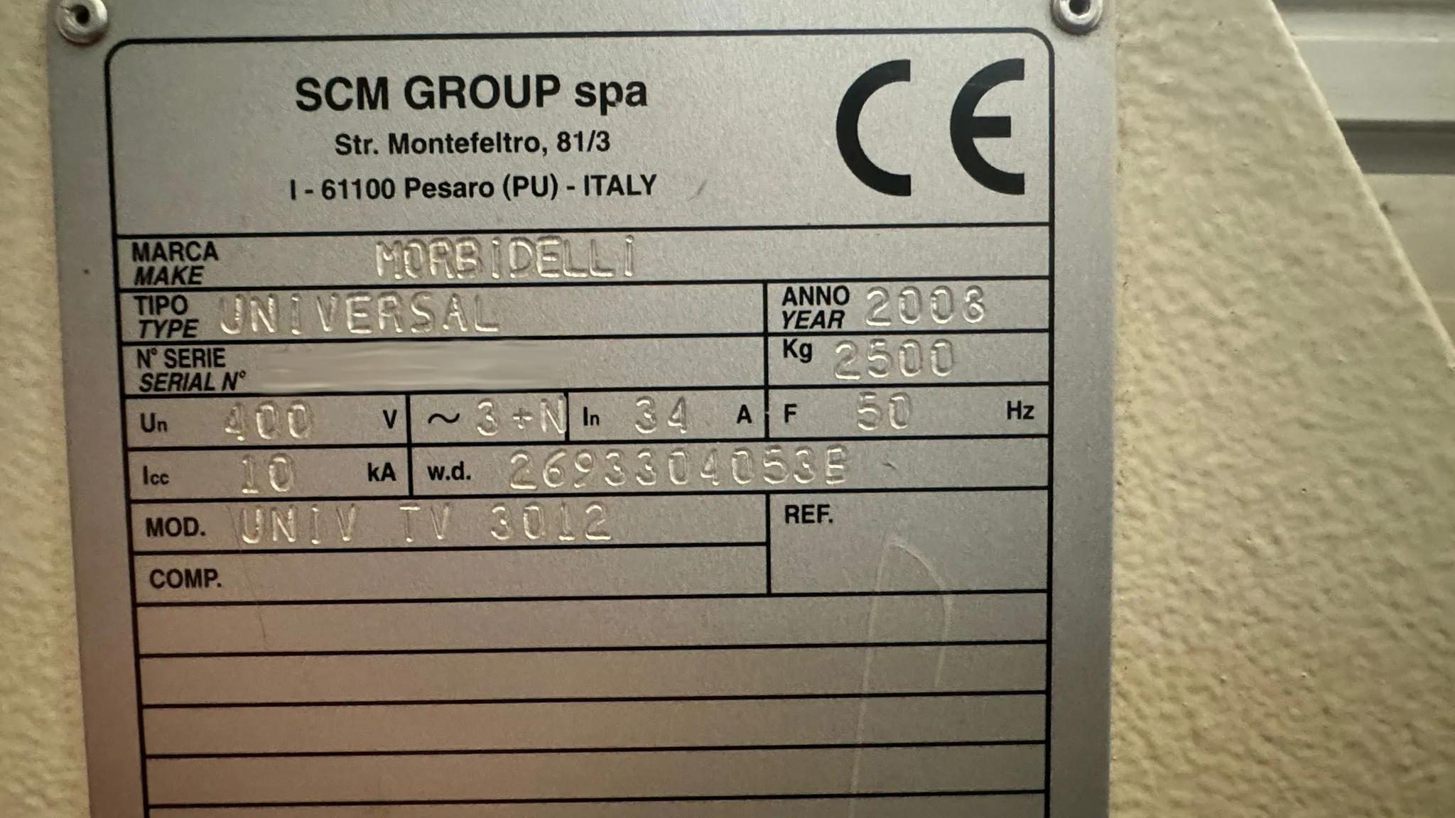 Usado Centro de Mecanizado CNC Morbidelli Universal TV 3012 I