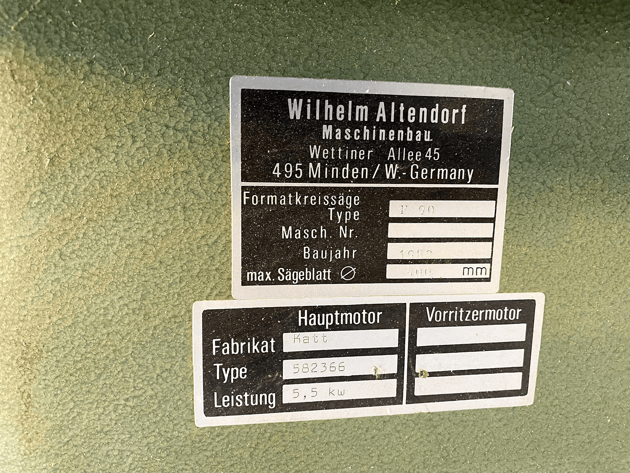 Gebruikt Altendorf F90 - Schuiftafelzaag - 1980