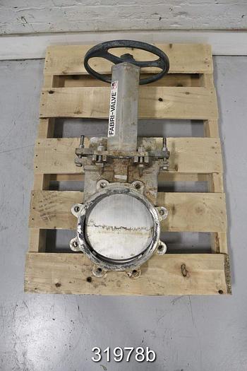 Used Fabri 8" Hand Operated Knife Gate Valve #31978