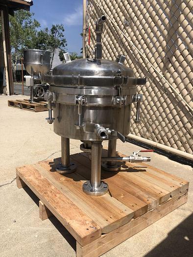 Used Filter, Pressure Leaf, 3.5 SF, 316 S/st, Sparkler, Mdl 14D4 #S743818