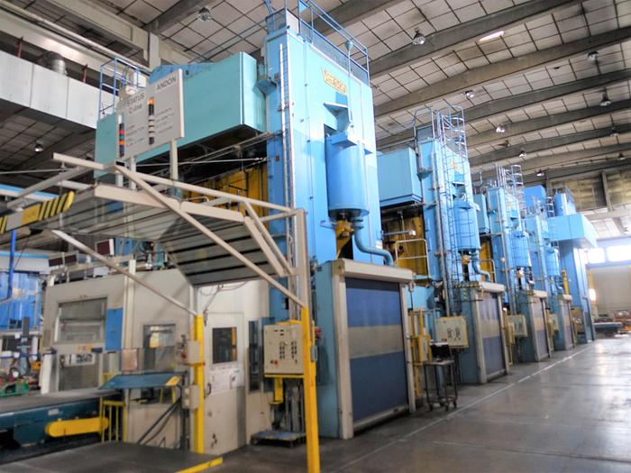 Used Muller Weingarten/Verson 5-Press Mechanical Tandem Line with Double Action