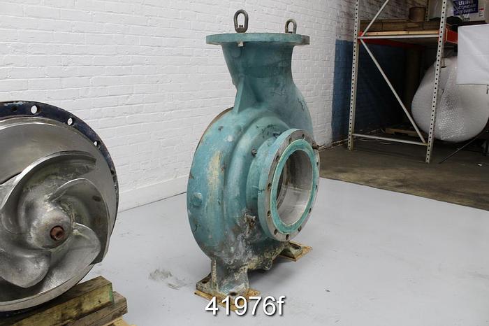 Used Goulds 3175 12x14x22 Pump, CF8M Casing, 4-Vane 19.5" SS Impeller #41976