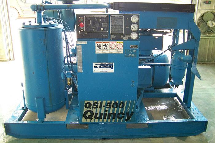 Refurbished Quincy QSI 500 Rotary Screw Air compressor, Warranty