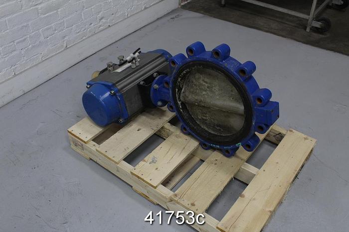 Used Mcjunkin Red Man Co. 14" Air Operated Butterfly Valve #41753