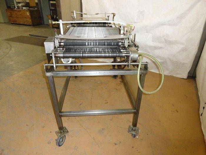 Used Dual pass Tenderizer/Cuber, (2) 20" wide square tooth rollers