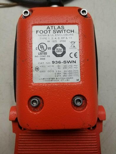 Used ATLAS FOOT SWITCH 936-SWN