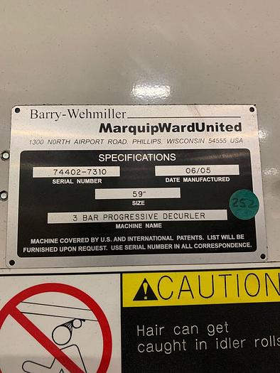 Used 59" (1.49M) MARQUIP SERIES 50L SHEETLEADER DUAL ROTARY KNIFE SHEETER