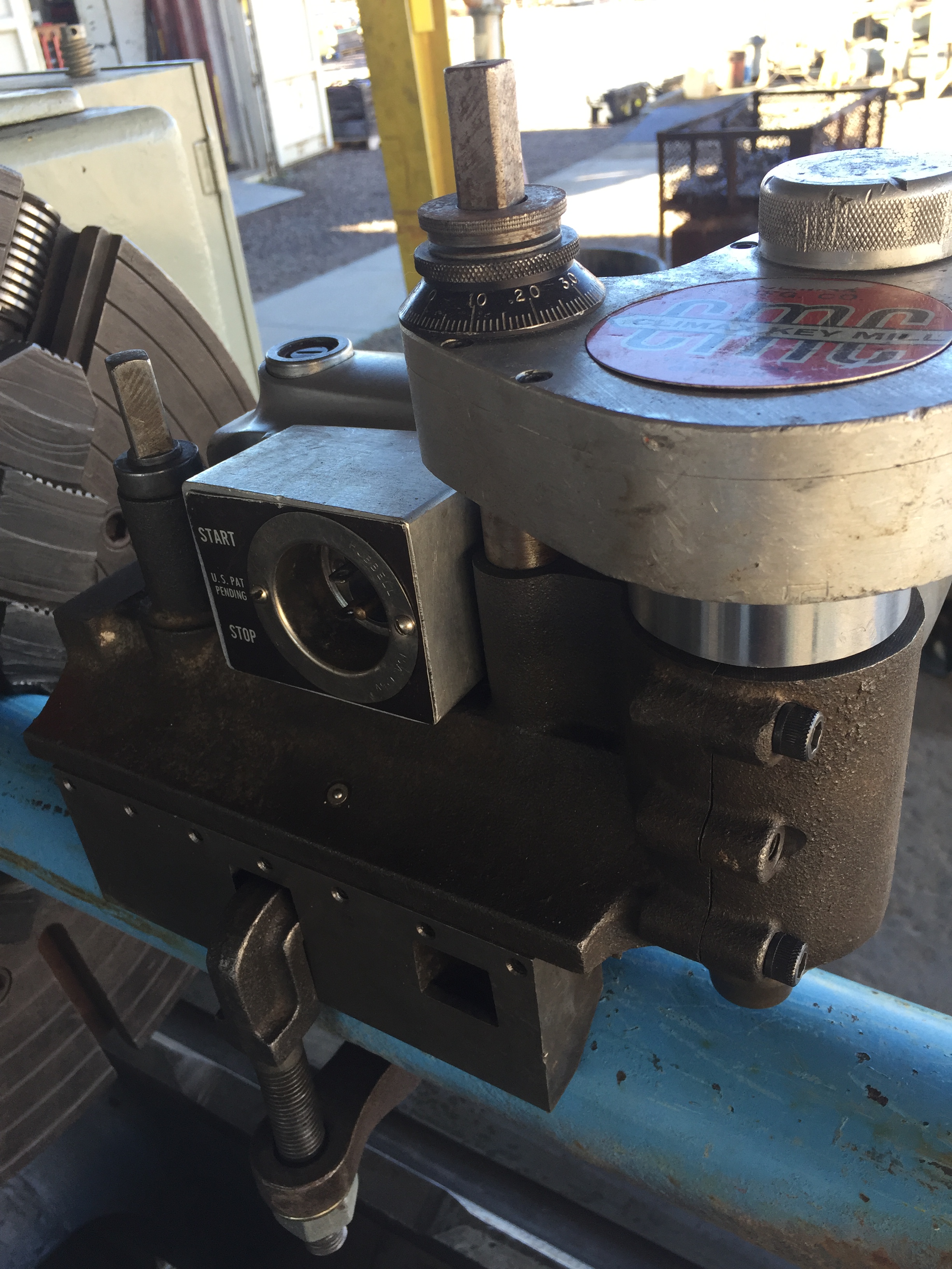 Used Climax Mdl. 65 Portable Keyway Milling Machine Shaft Clamp with Hardware 120 V.A.C.