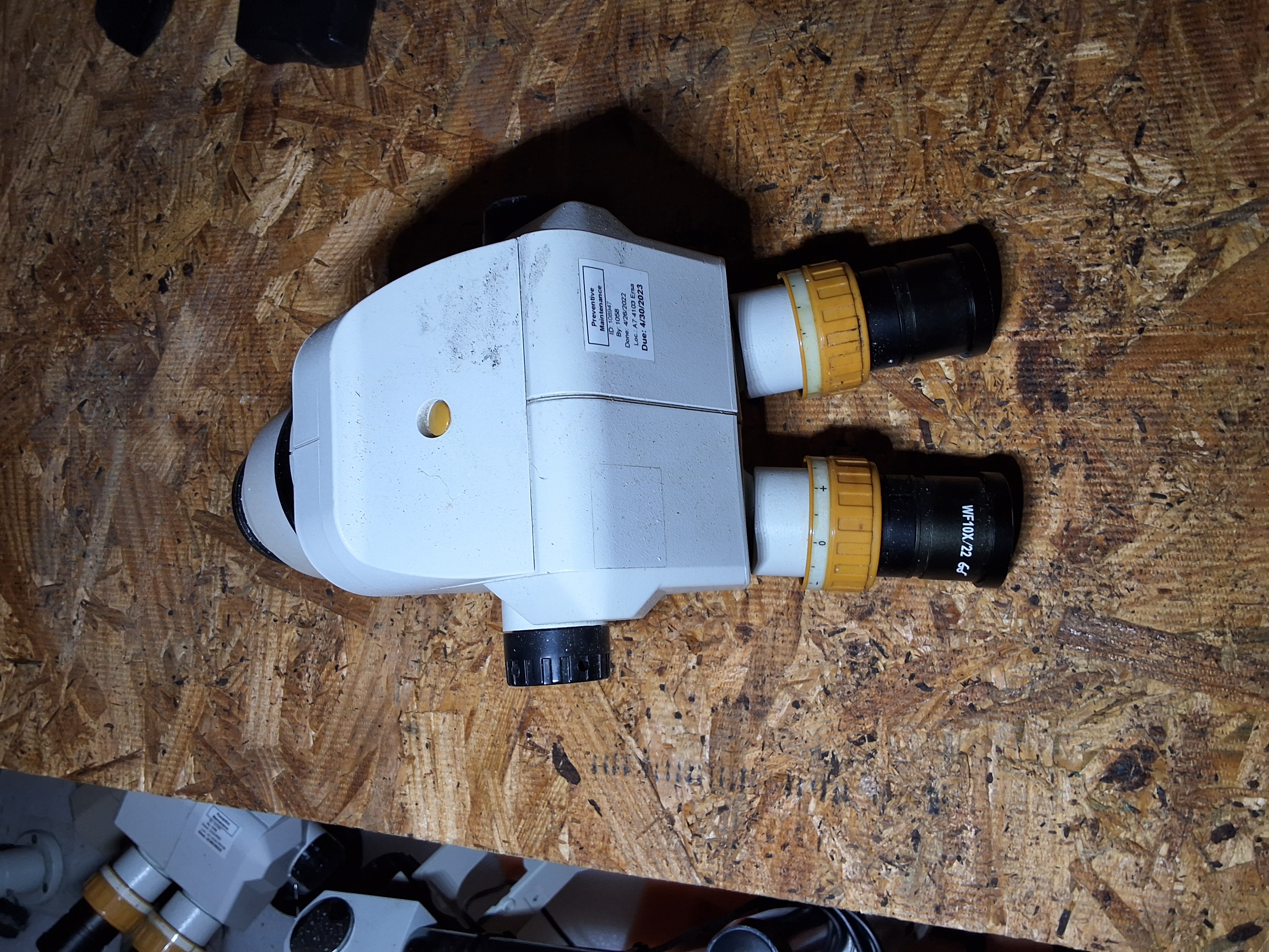 Used AMSCOPE SW SERIES MICROSCOPE WITH LED RING LIGHT AND BOOM STAND