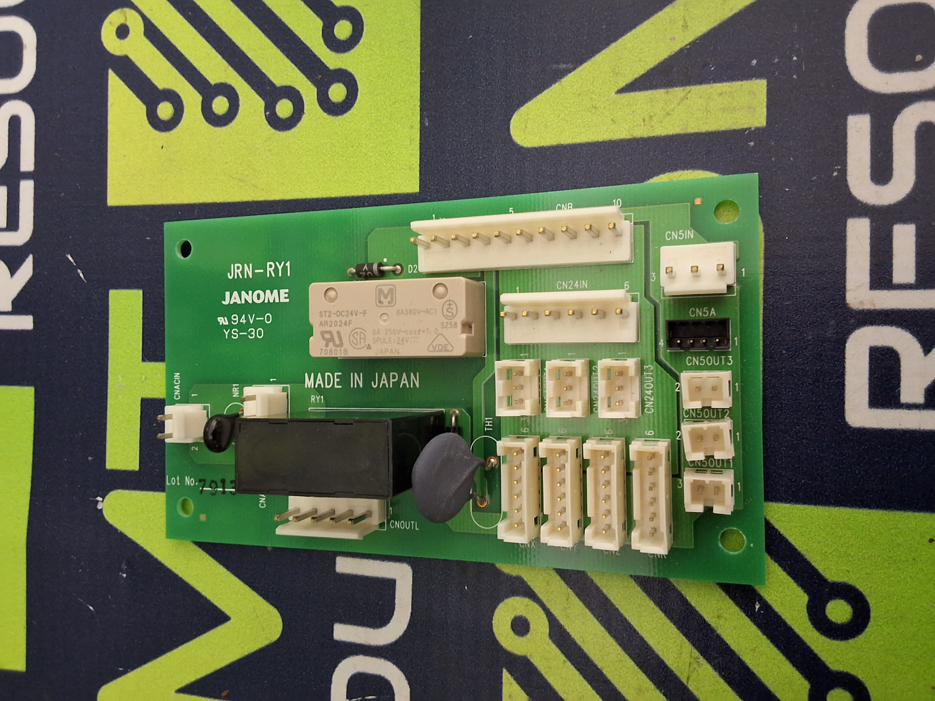 Used JANOME JRN-RY1 CIRCUIT BOARD