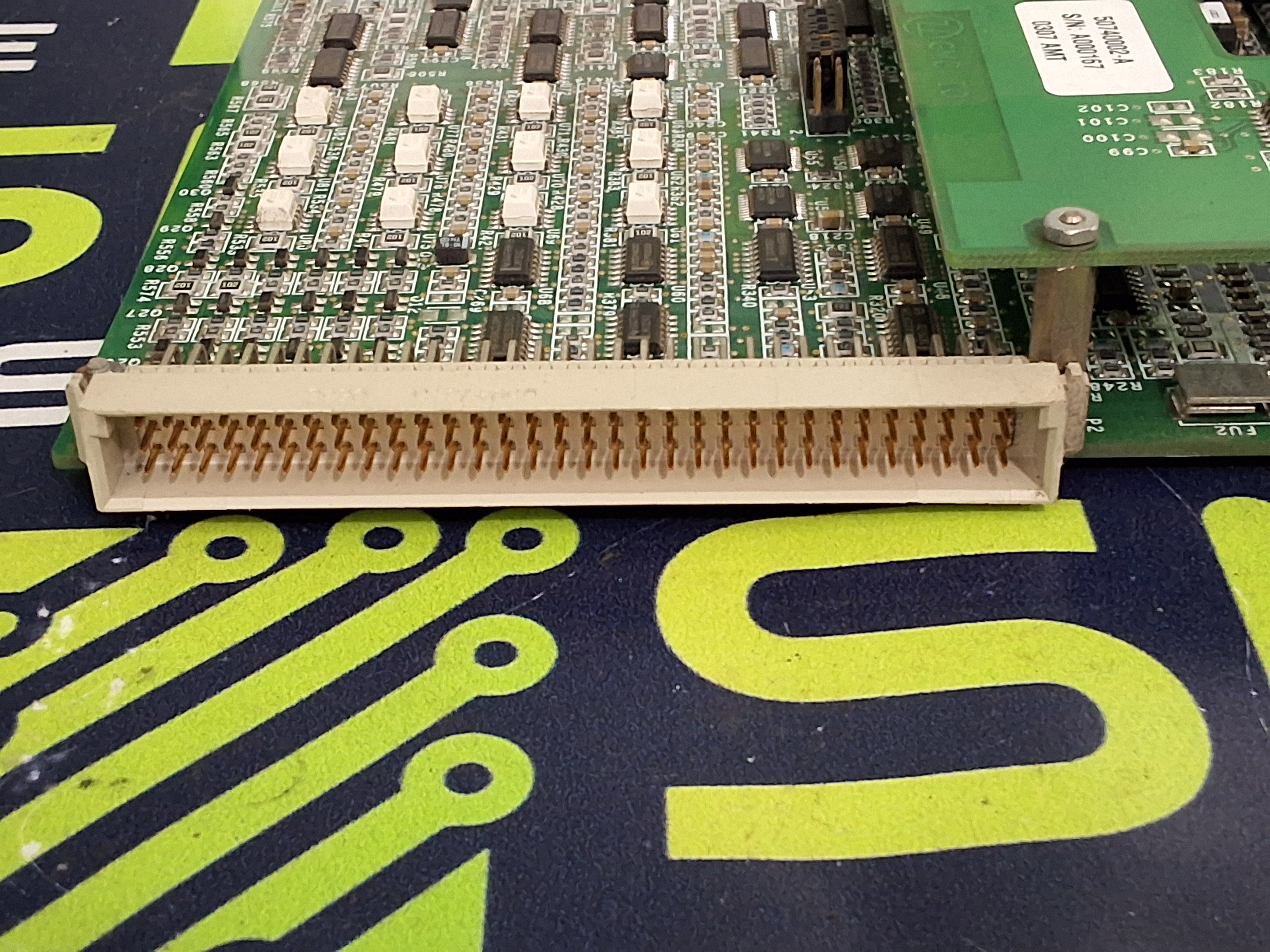 Used UNIVERSAL INSTRUMENTS 50763004 / 50762904 GMC BOARD WITH 50740002 GMC I/O MODULE 
