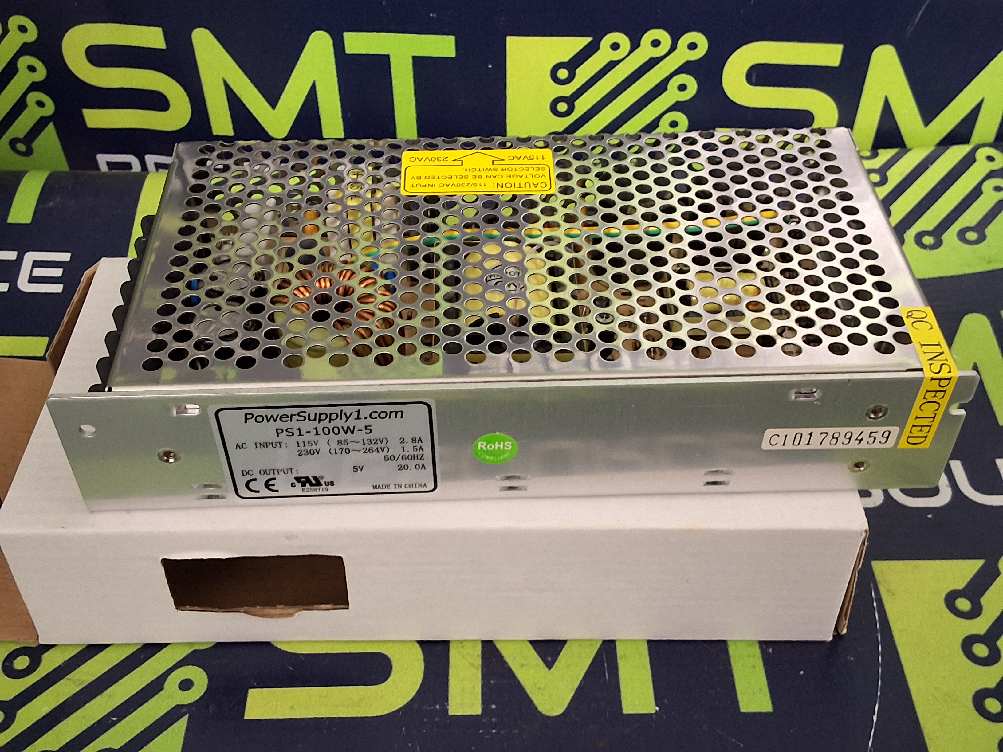 PowerSupply1 PS1-100W-5 POWER SUPPLY 5V 20A 50/60Hz - BRAND NEW