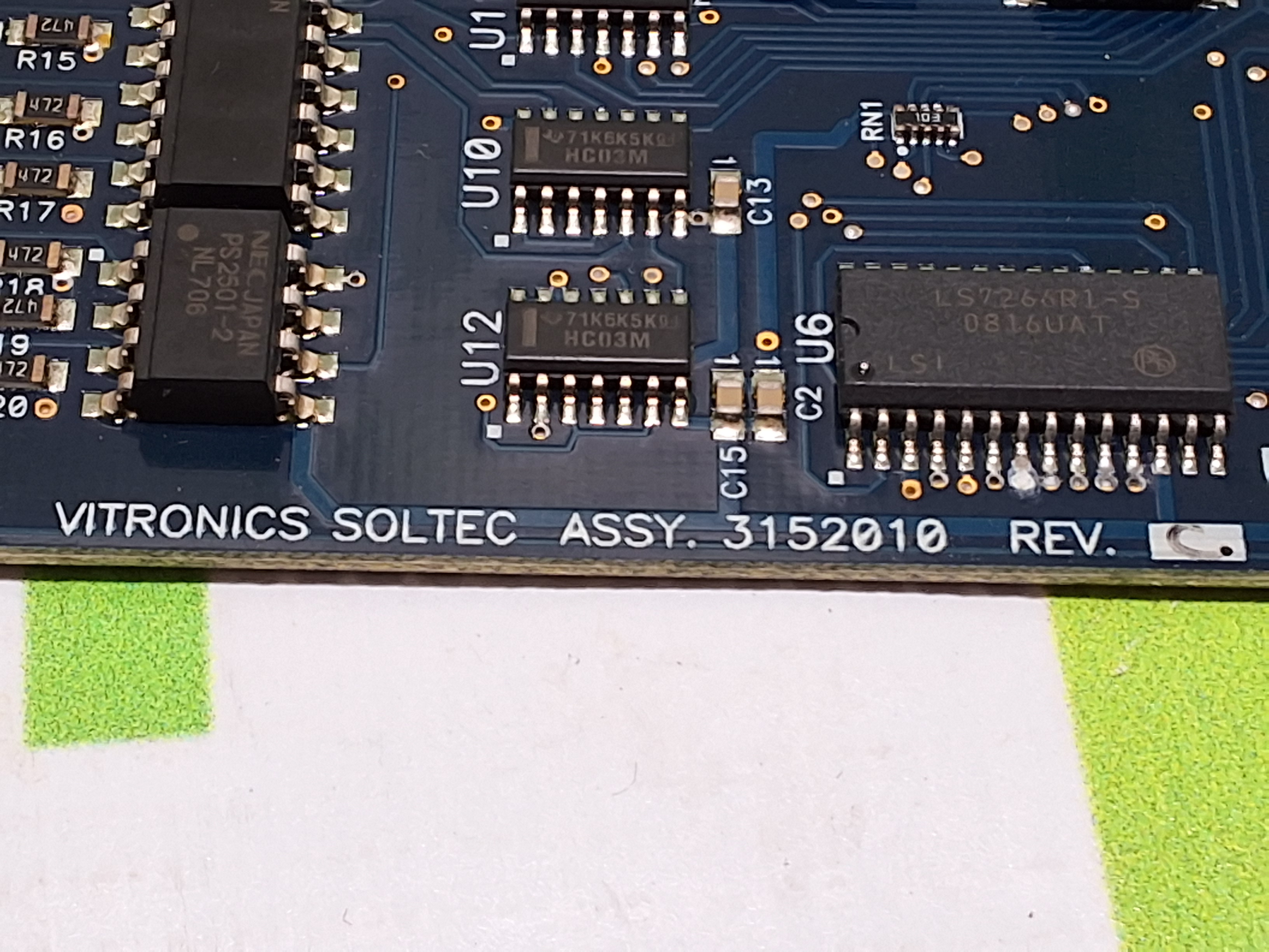 VITRONICS SOLTEC 3152010 CIRCUIT BOARD 
