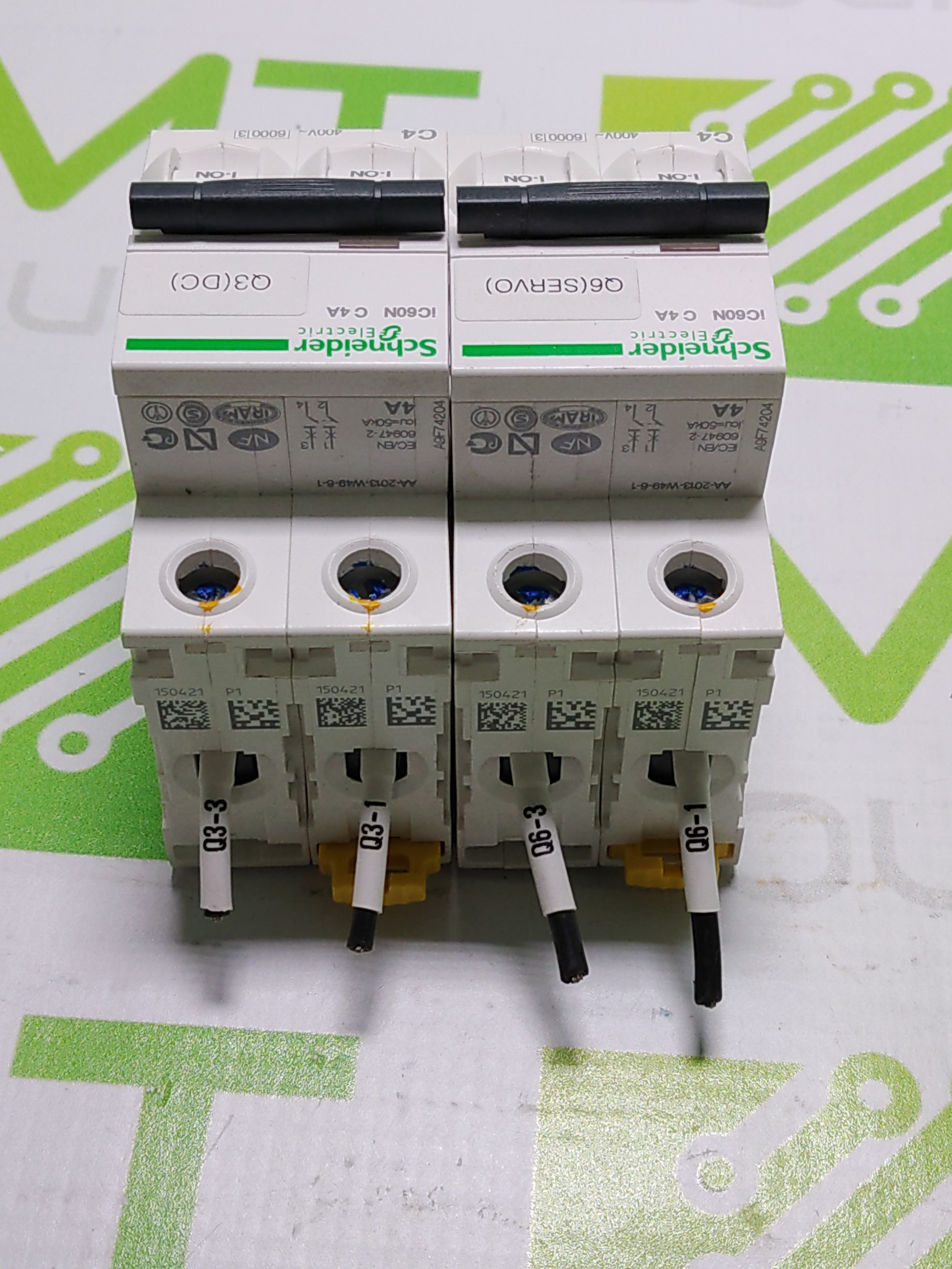 Used SCHNEIDER ELECTRIC IC60N C 4A