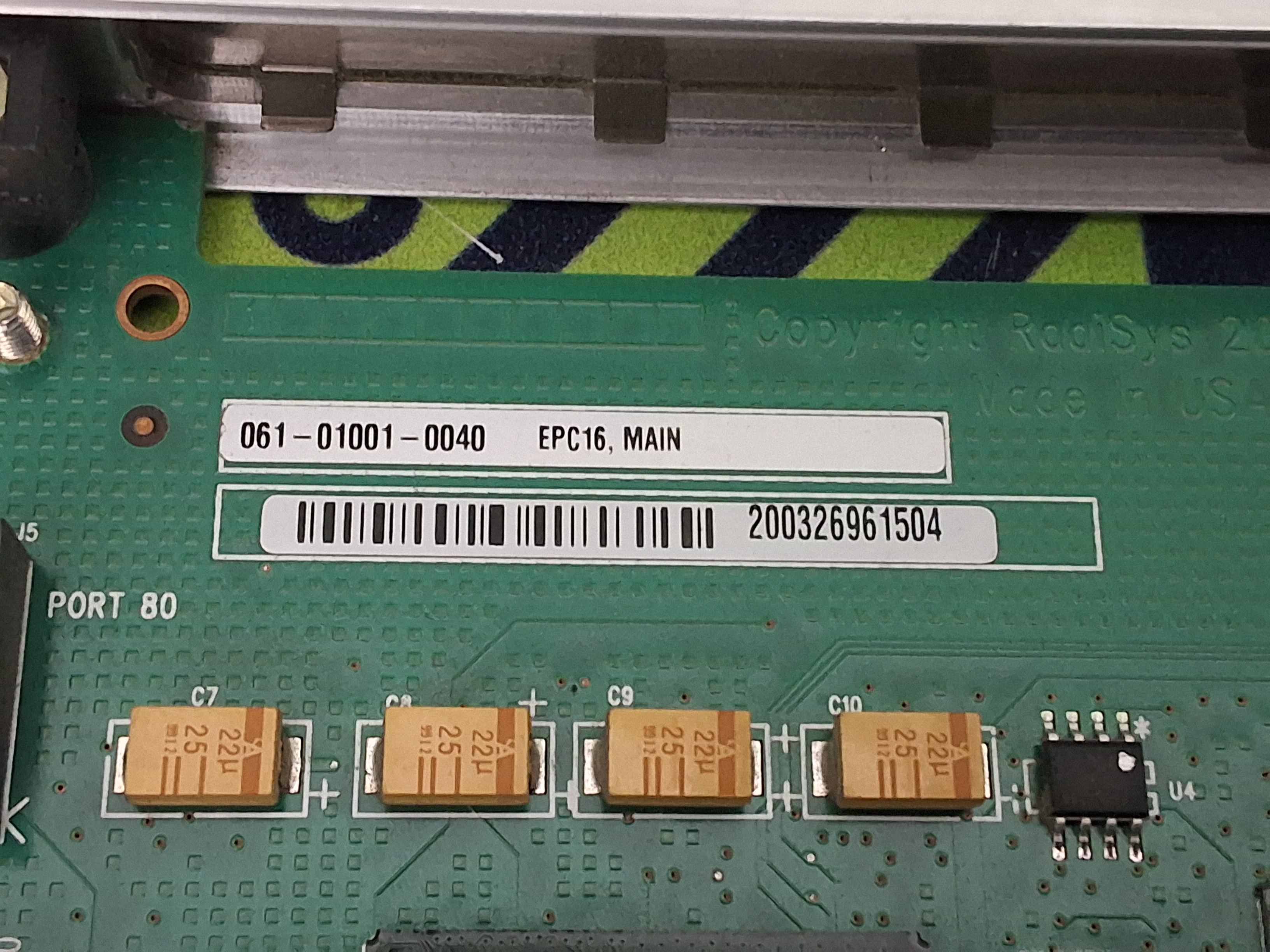 Used UNIVERSAL INSTRUMENTS RadiSys EPC-16 MAIN CONTROLLER BOARD 061-01001-0040