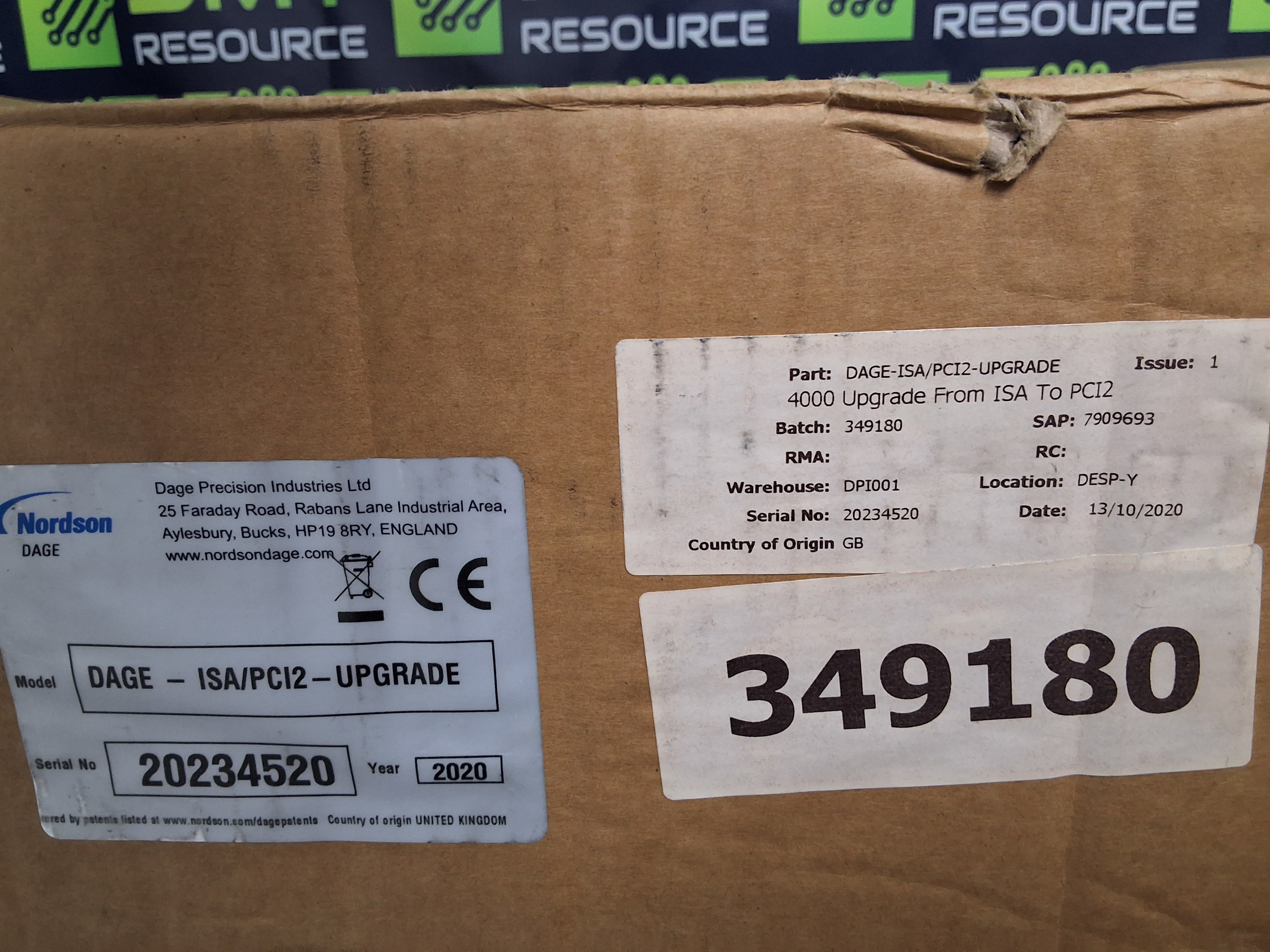 NORDSON PC756 DAGE-ISA/PCI2-UPGRADE ASSEMBLY / DAGE 4000 UPGRADE KIT FROM ISA TO PCI2 - BRAND NEW