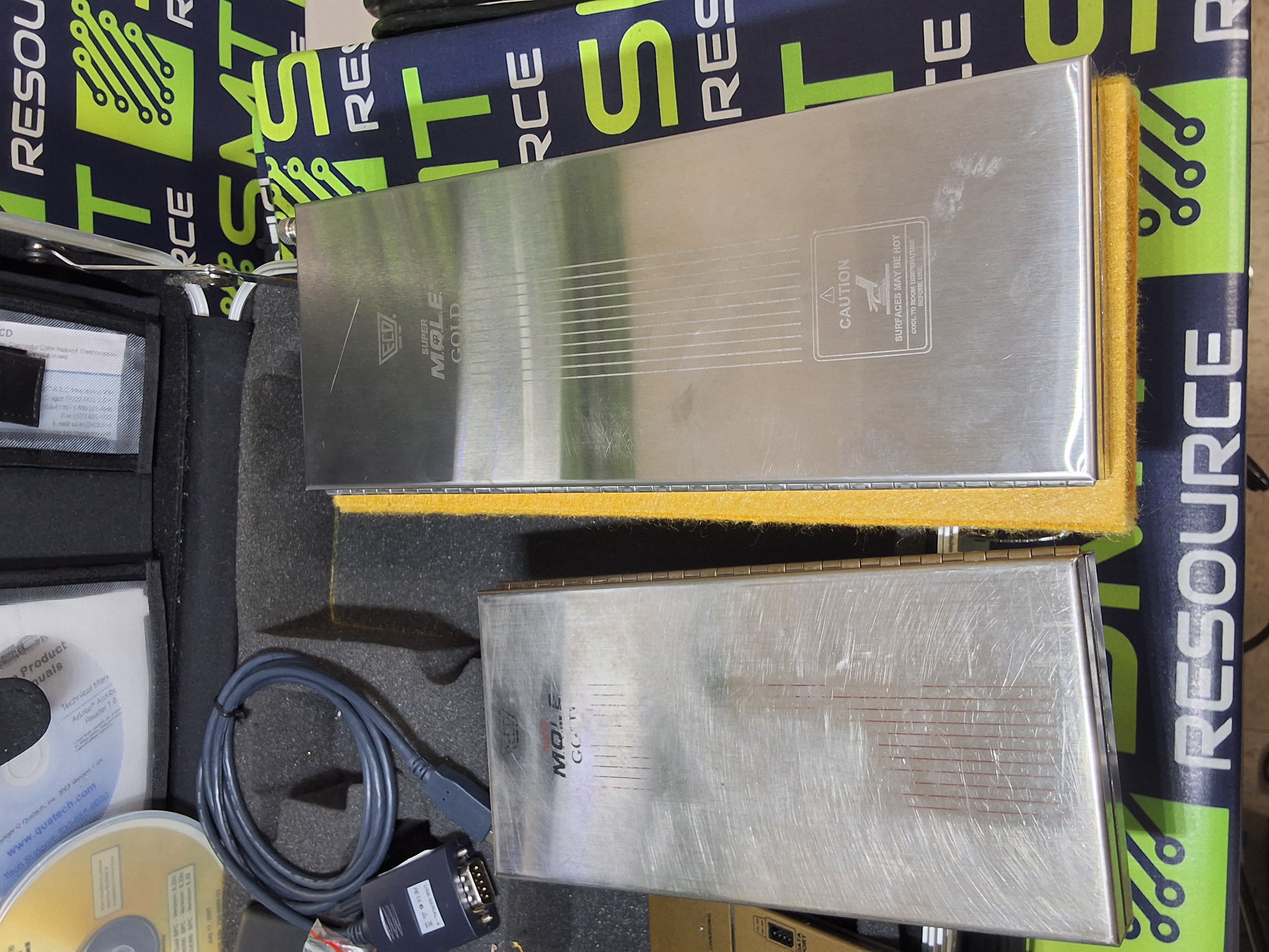 Used ECD SUPER M.O.L.E. GOLD THERMAL RADIO FREQUENCY PROFILER KIT E45-7647-45