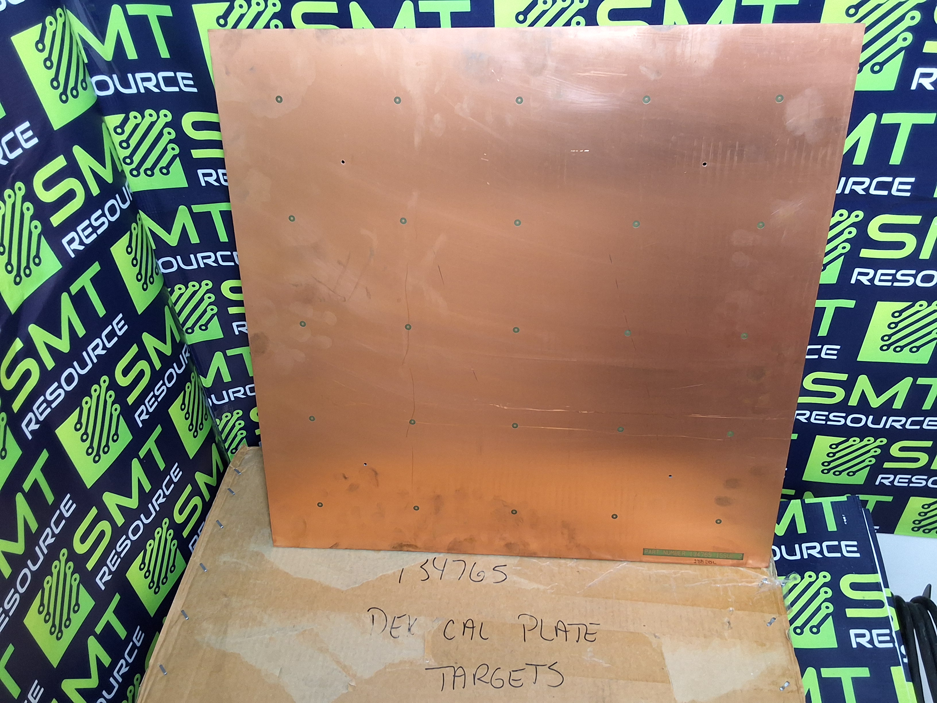 Used DEK 134765 COPPER CALIBRATION PLACE 