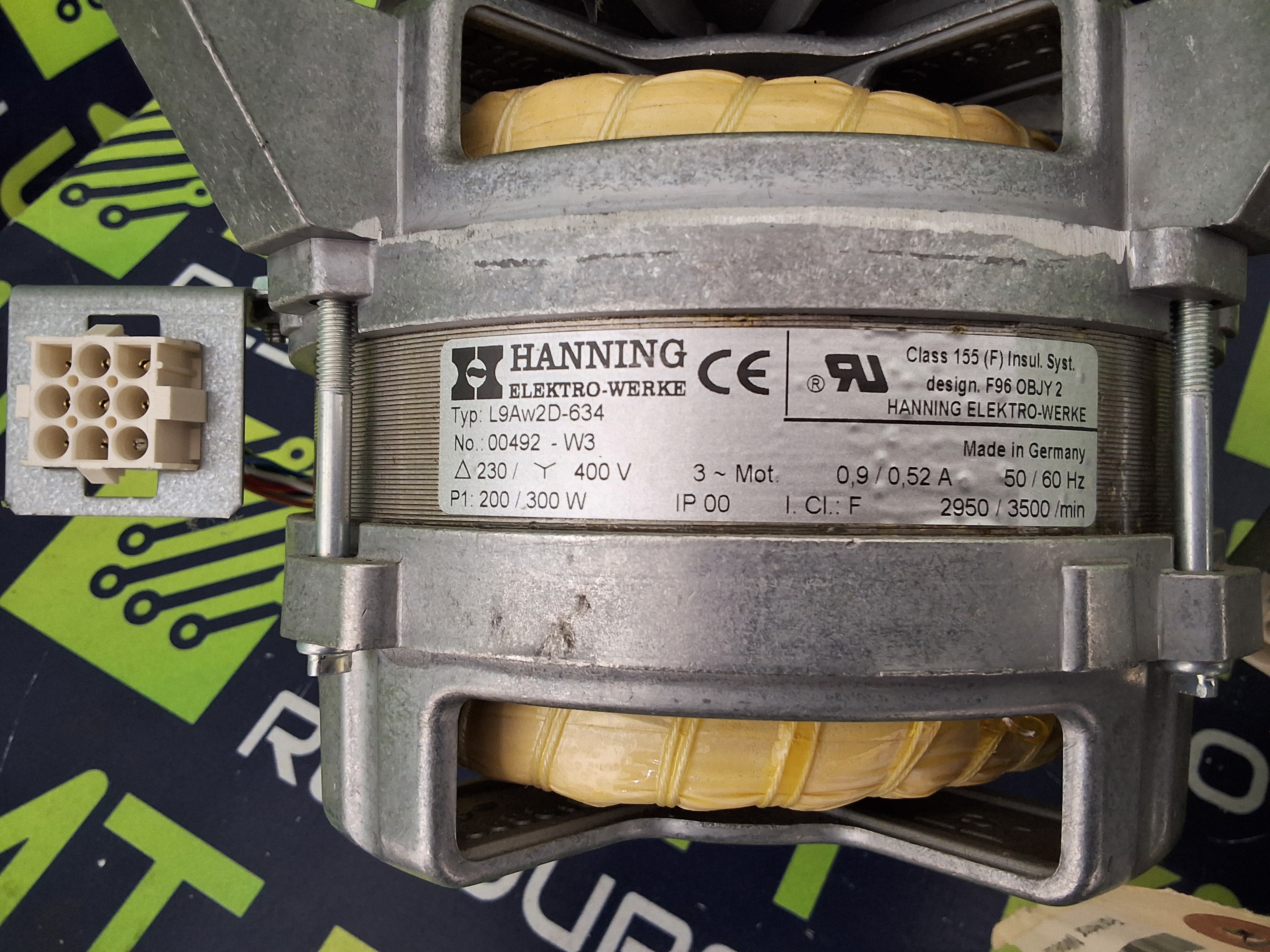 HANNING ELEKTRO-WERKE L9Aw2D-634 INDUSTRIAL FAN AND BLOWER MOTOR (ERSA WAVE 03) 6HZL-MOT-144A