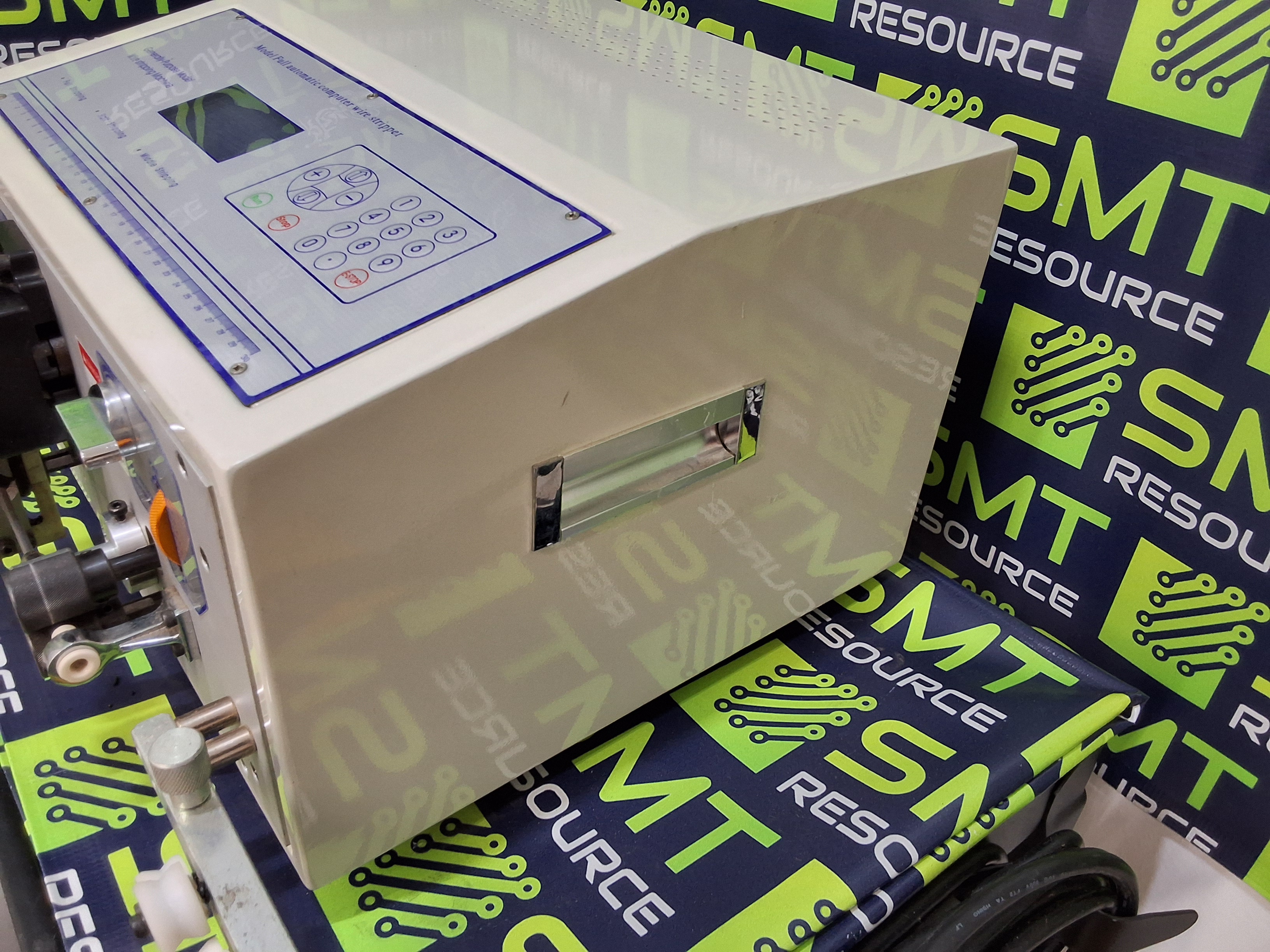 Used MODEL FULL AUTOMATIC COMPUTER WIRE STRIPPER WITH PARTS & ACCESSORIES