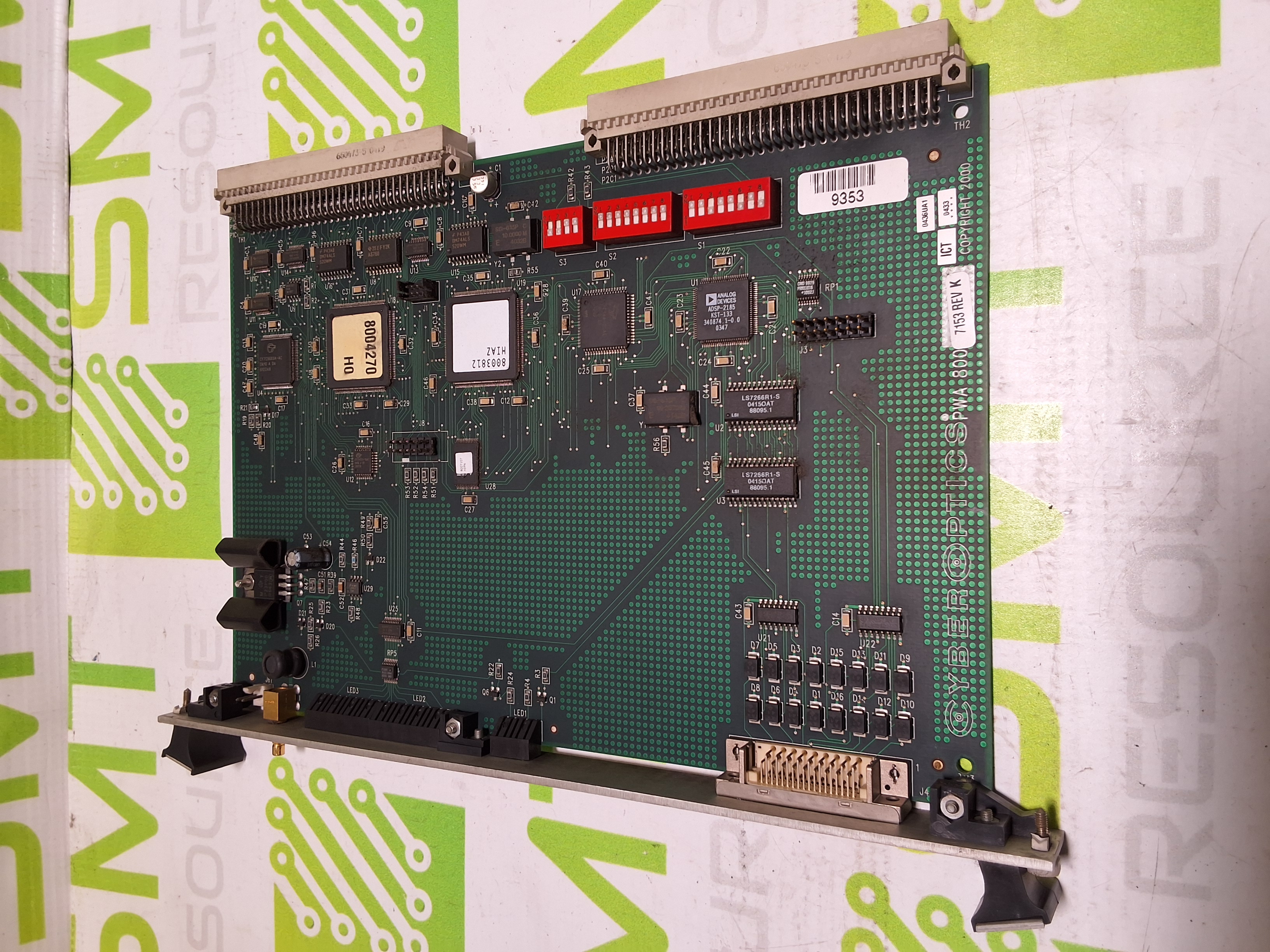 Used CYBEROPTICS 8007156 PWA 800 CIRCUIT BOARD ASSEMBLY 