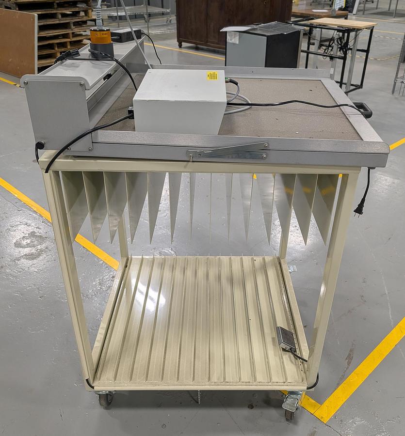 Used Stencil Storage Cart & Cleaner