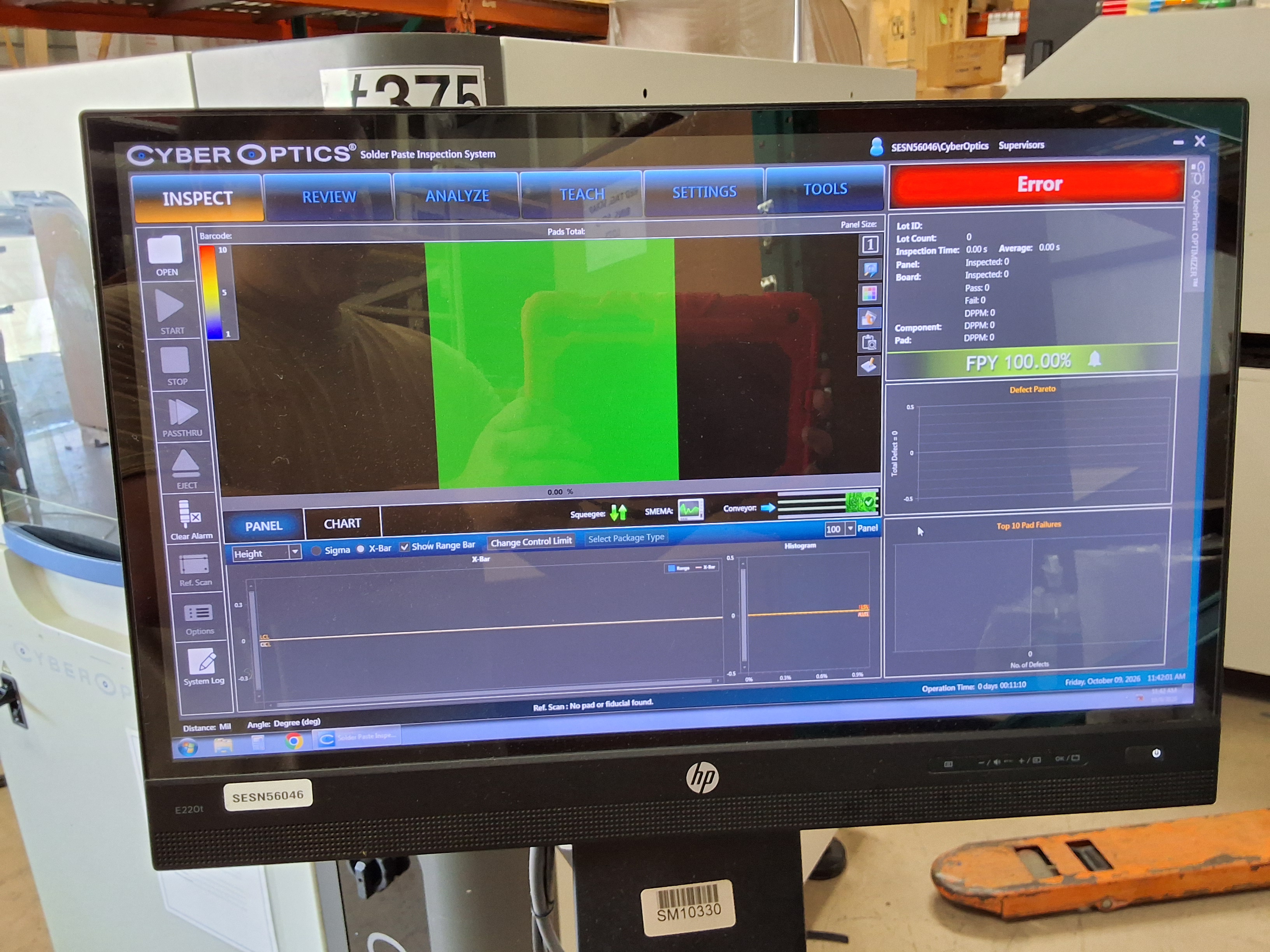 Used CyberOptics SE600 SPI