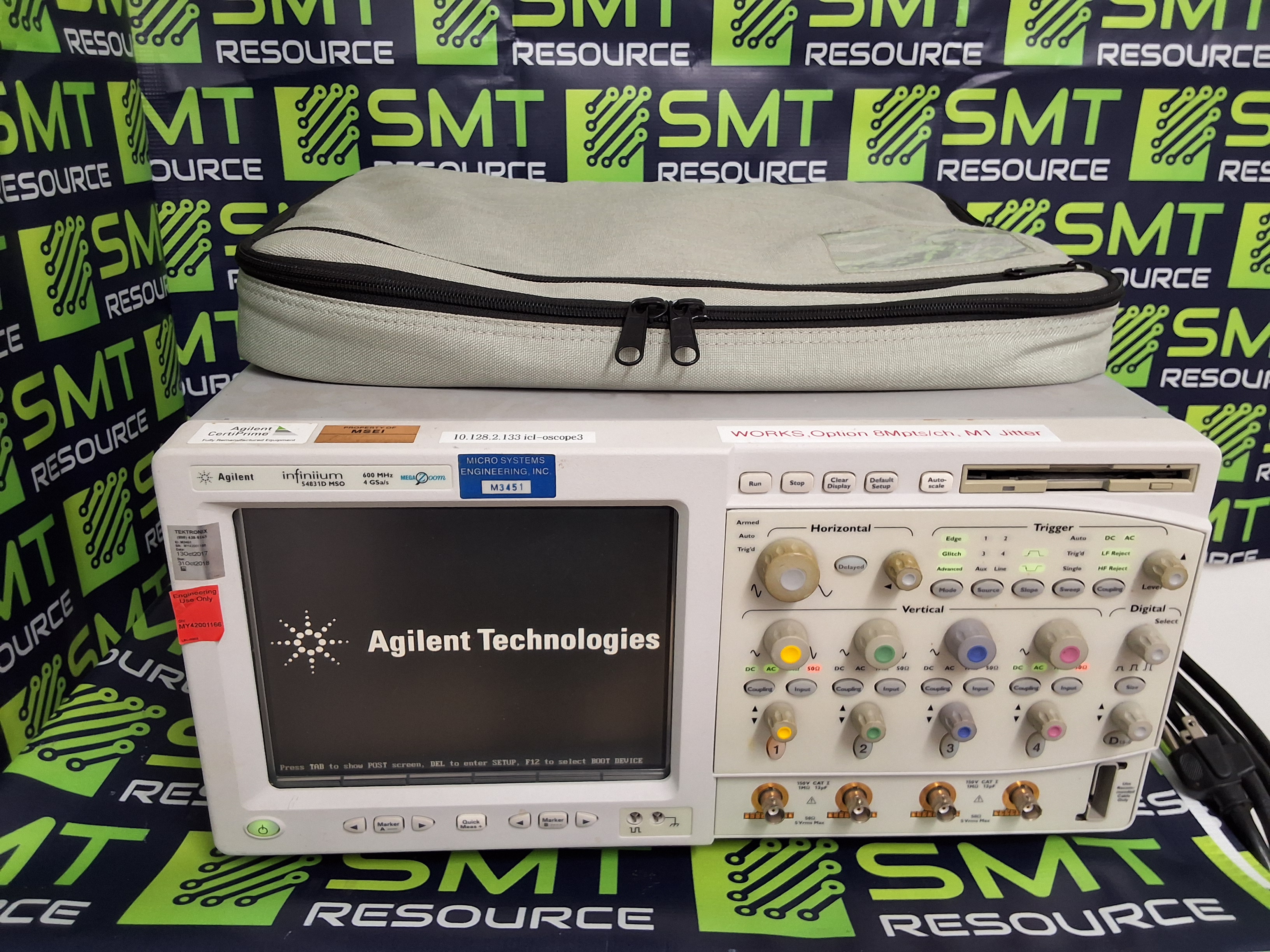 Used AGILENT INFINIIUM 54831D MSO 600 MHz 4 GSa/s