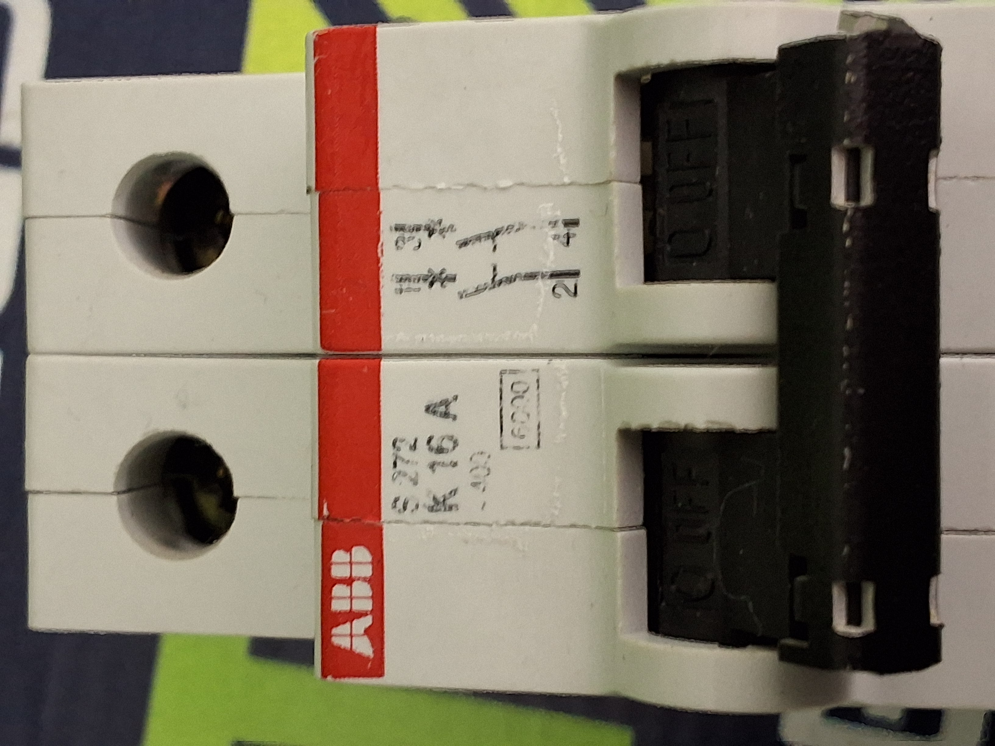 Used ABB S272-K16A MINIATURE CIRCUIT BREAKER 2-POLE 480VAC