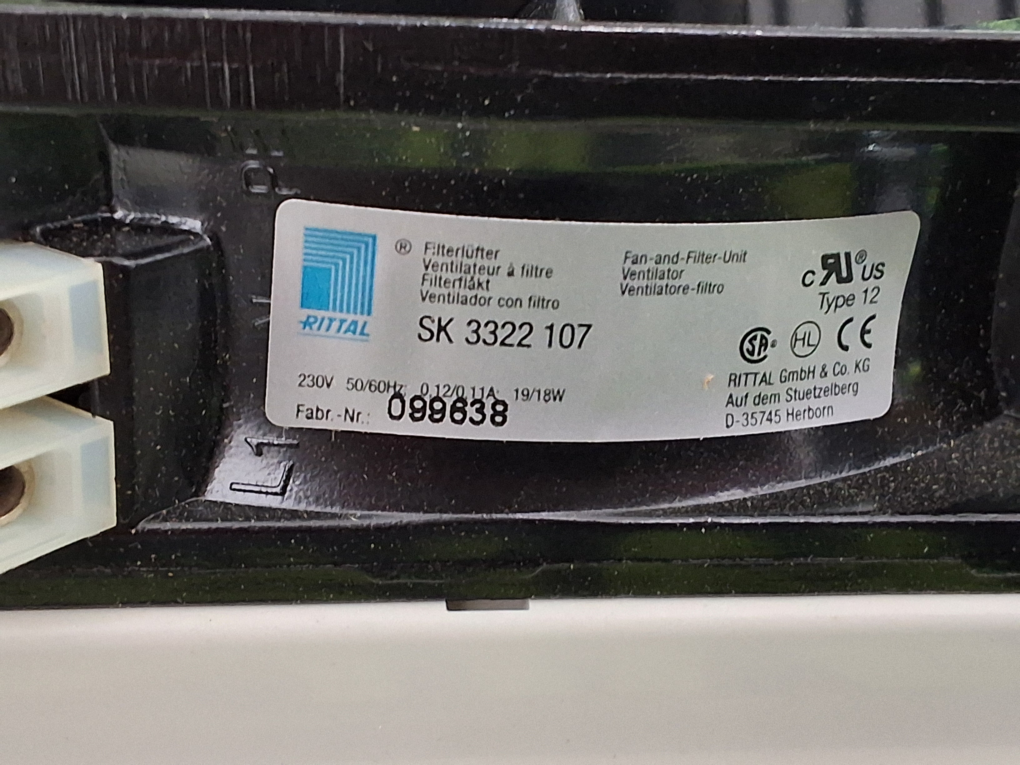 RITTAL SK3322107 COOLING FAN AND FILTER UNIT 230V 50/60Hz SK 3322 107 - BRAND NEW