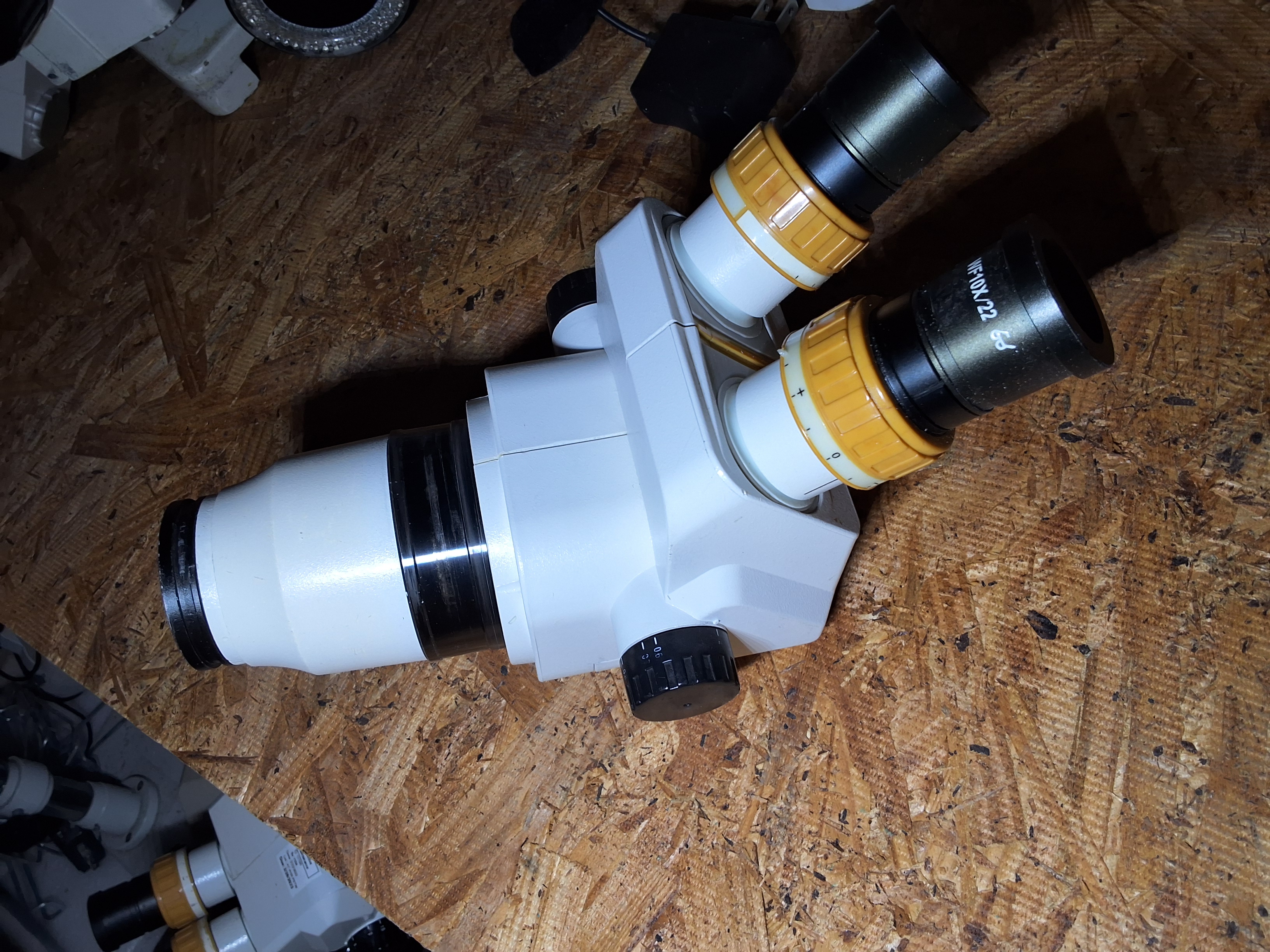 Used AMSCOPE SW SERIES MICROSCOPE WITH LED RING LIGHT AND BOOM STAND