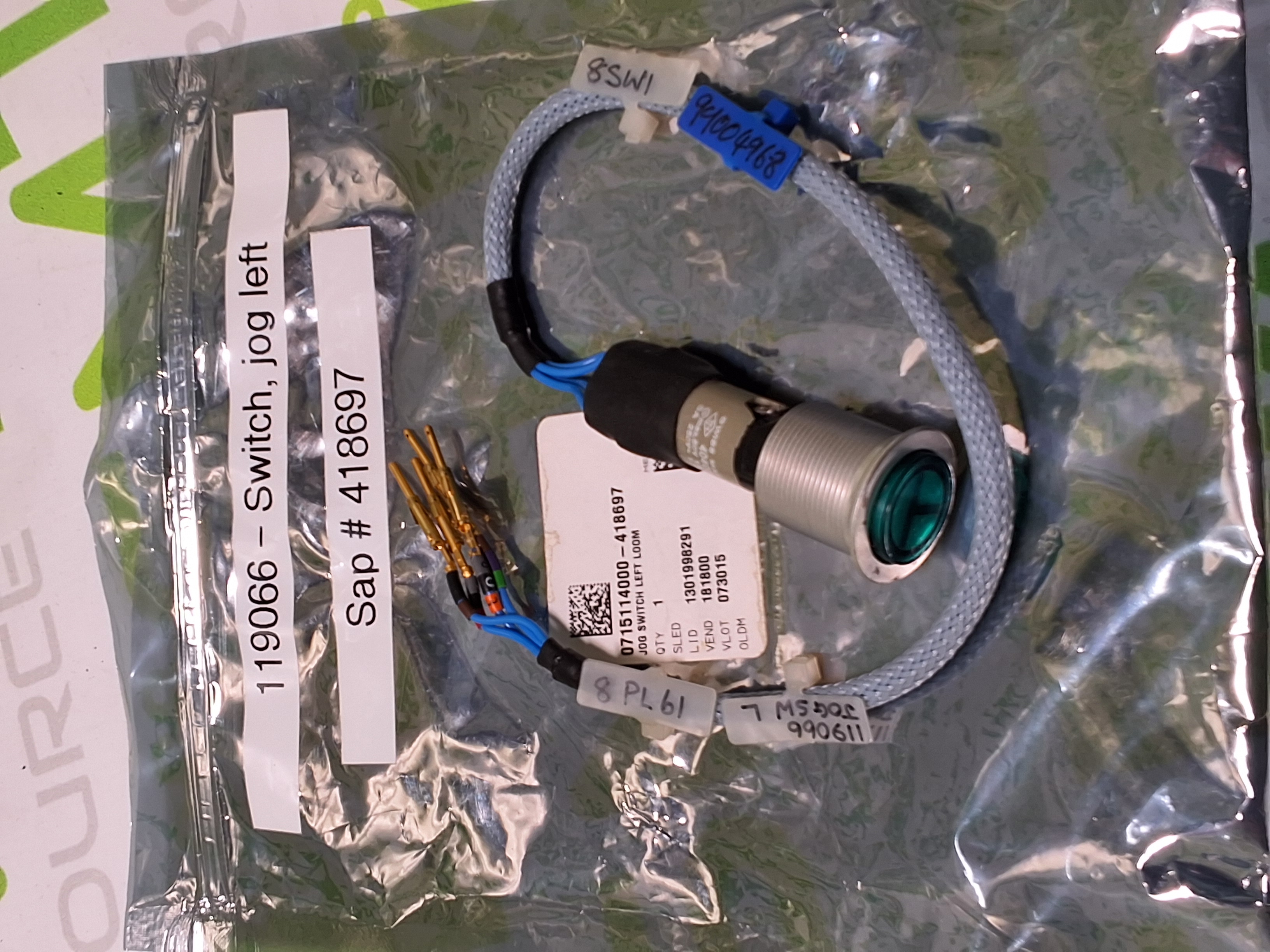 Used UNIVERSAL INSTRUMENTS 119066 JOG SWITCH LEFT