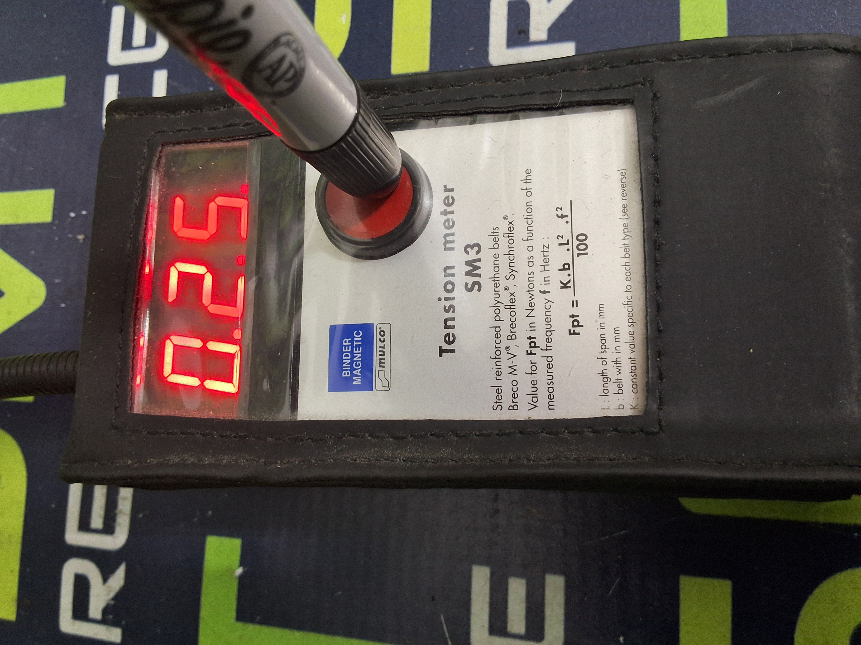 Used MULCO / BINDER MAGNETIC TENSION METER SM3 WITH CASE