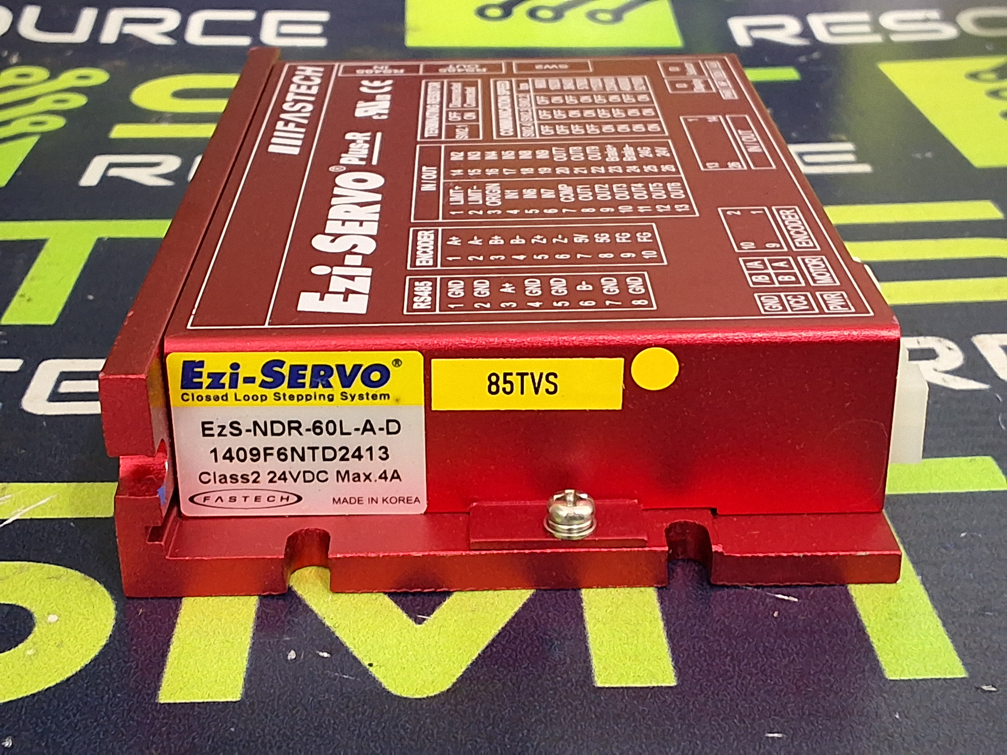 Used FASTECH EzS-NDR-60L-A-D Ezi-SERVO Plus-R CLOSED LOOP STEPPING SYSTEM 24VDC 4A