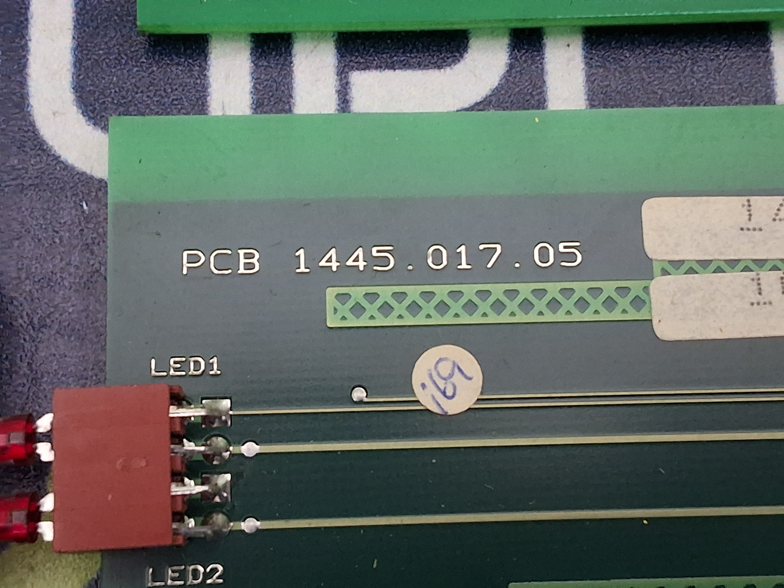 Used PARKER 1445.017.05 PRINTED CIRCUIT BOARD