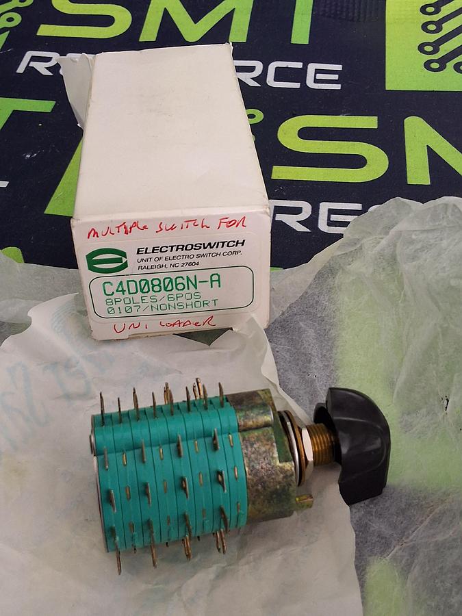 ELECTROSWITCH C4D0806N-A ROTARY SWITCH 8POLES 205 0107 - BRAND NEW