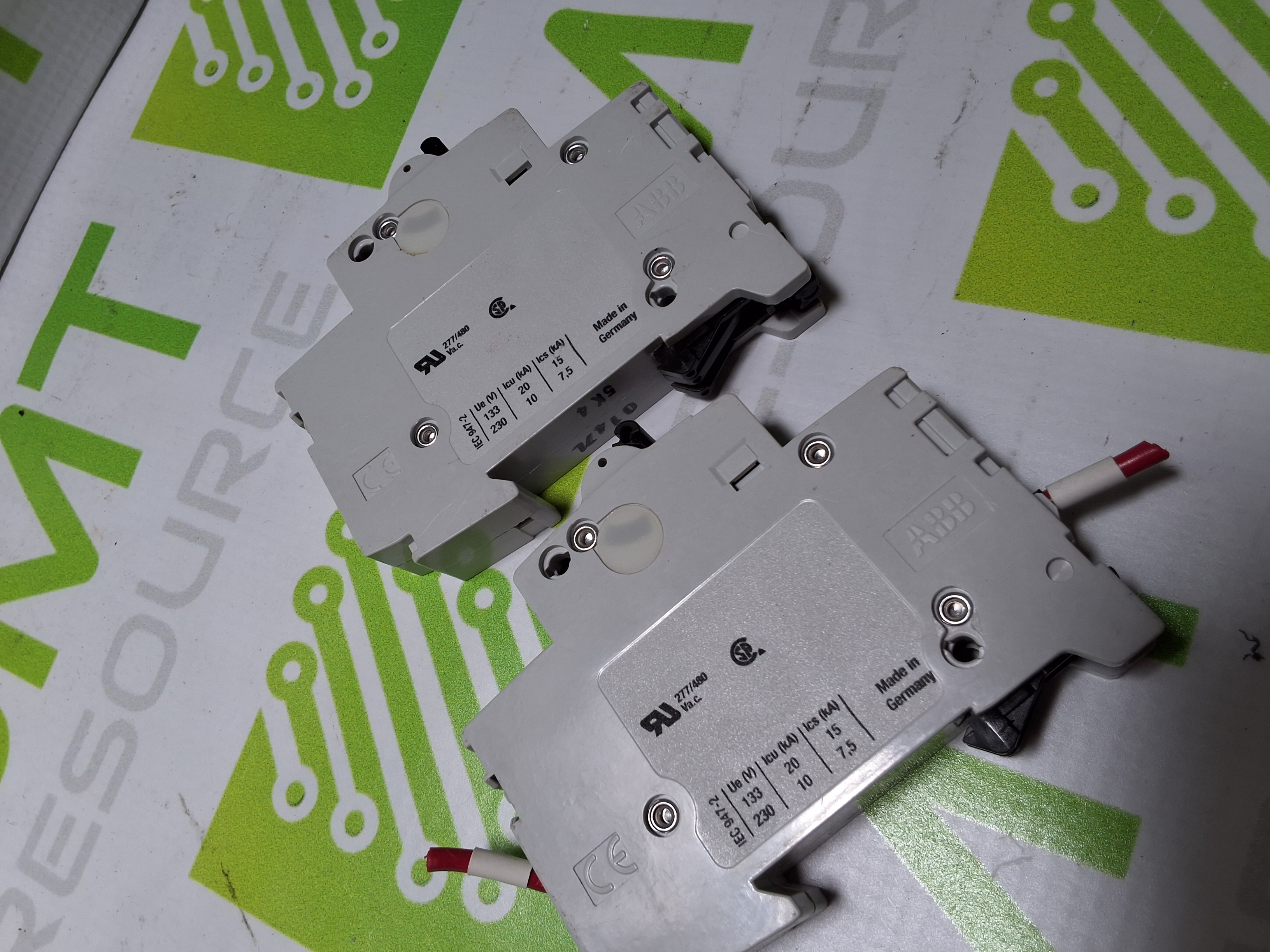 Used ABB S201 K4A 1-POLE 277V CIRCUIT BREAKER