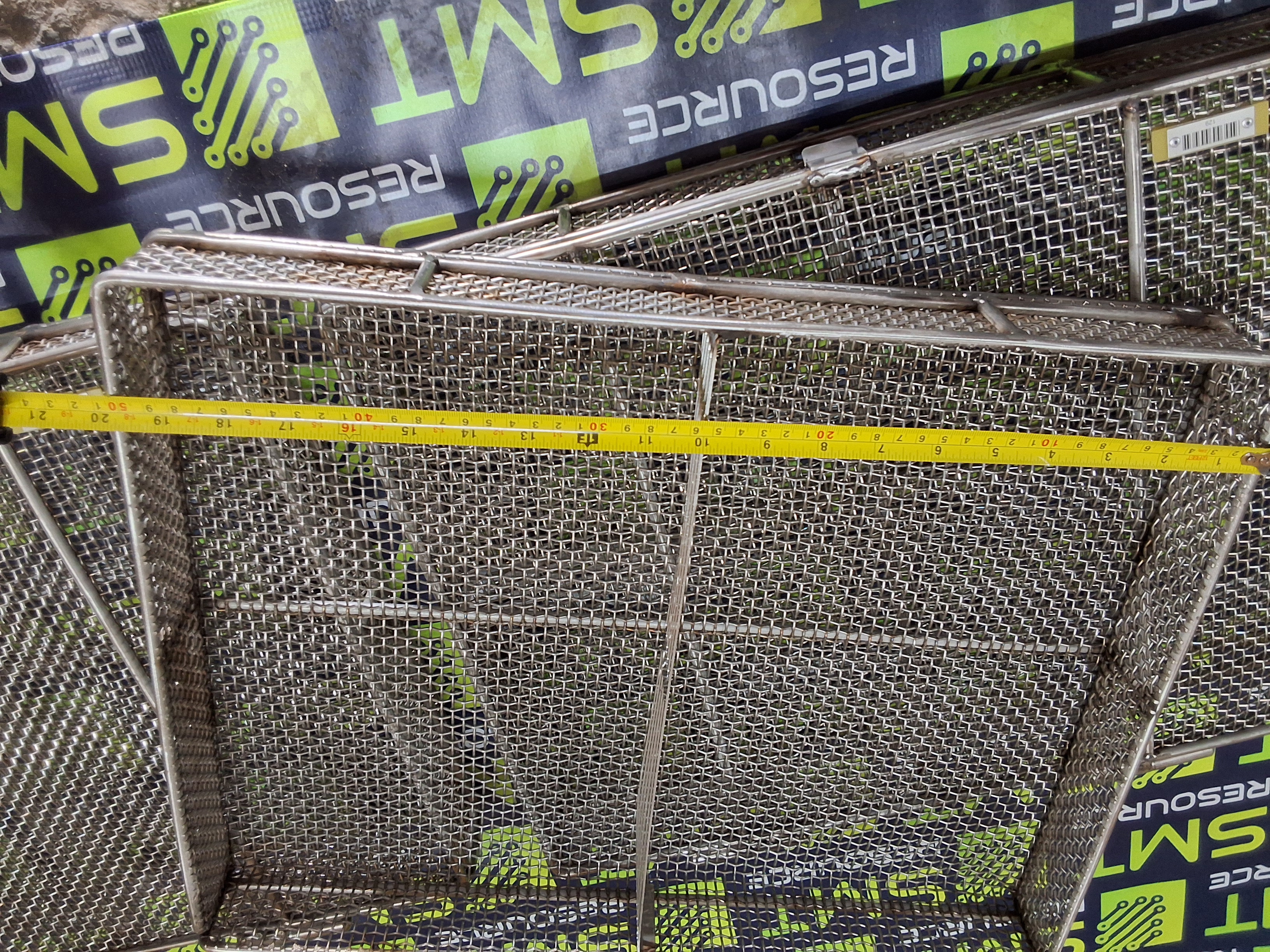 Used STAINLESS STEEL WIRE MESH PCB WASH BASKET 