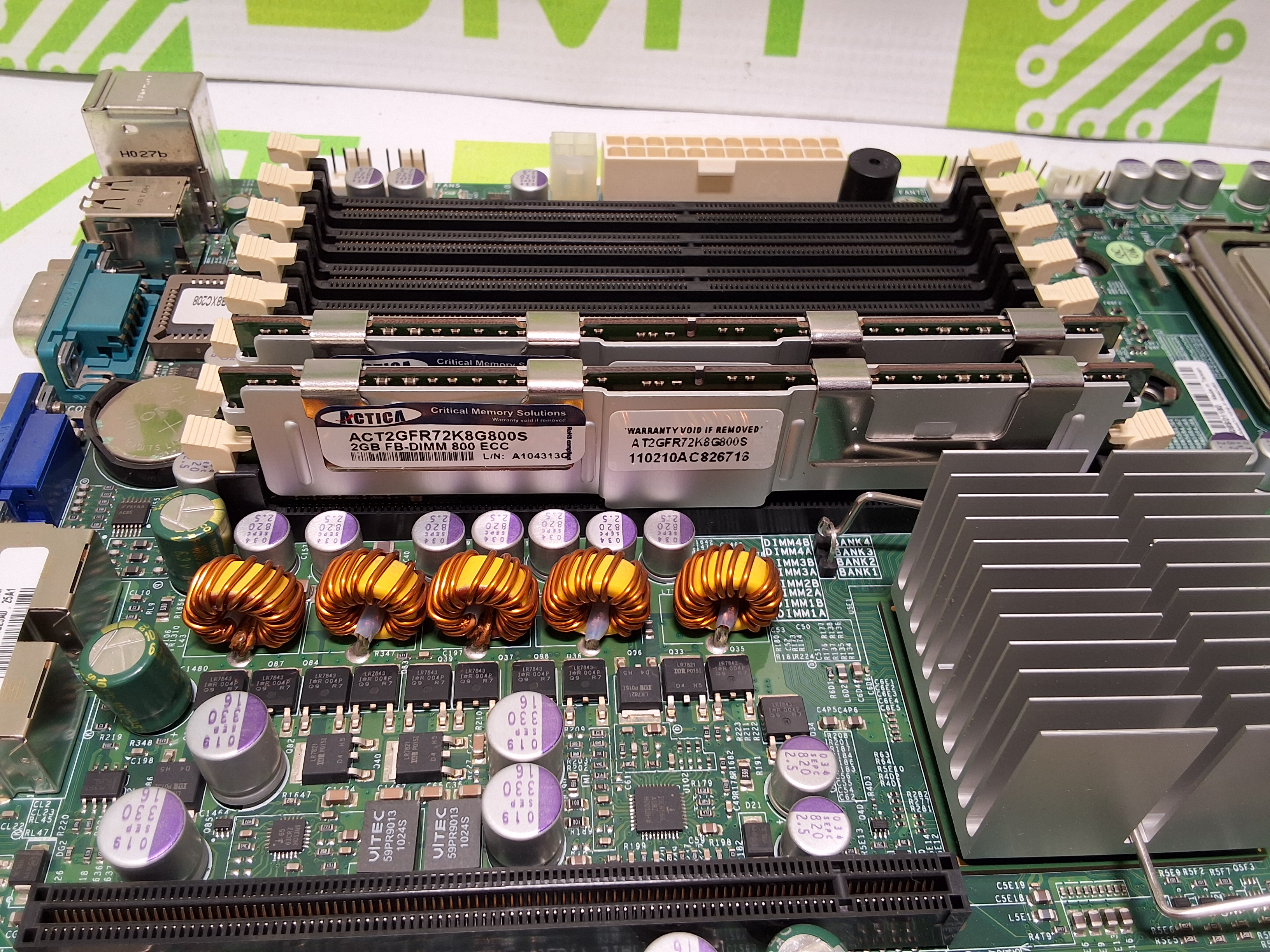 Used SUPER X7DBE-X MOTHERBOARD - IN GOOD WORKING CONDITION